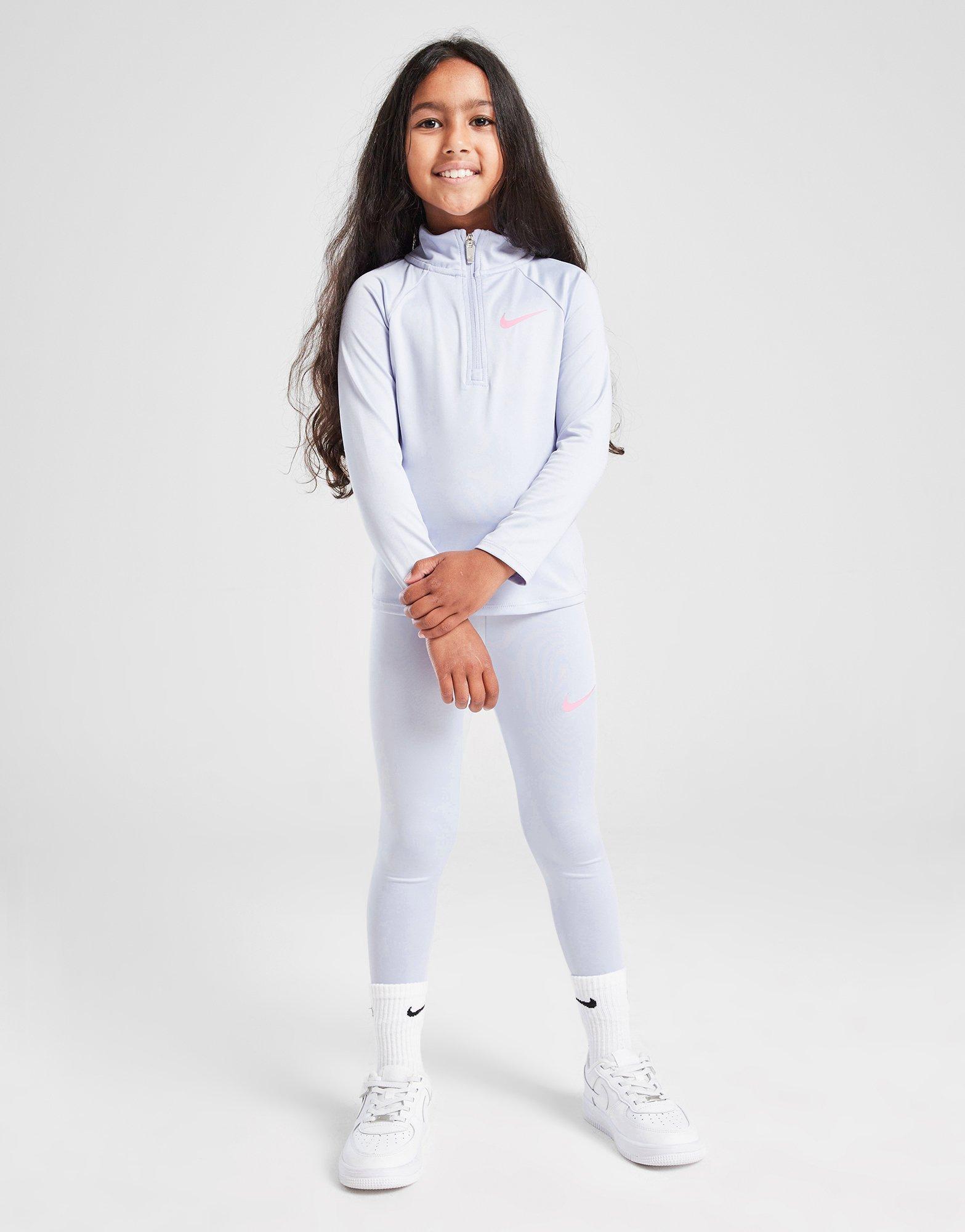 Nike Girl's Pacer 1/4 Zip Top/Leggings Set Children