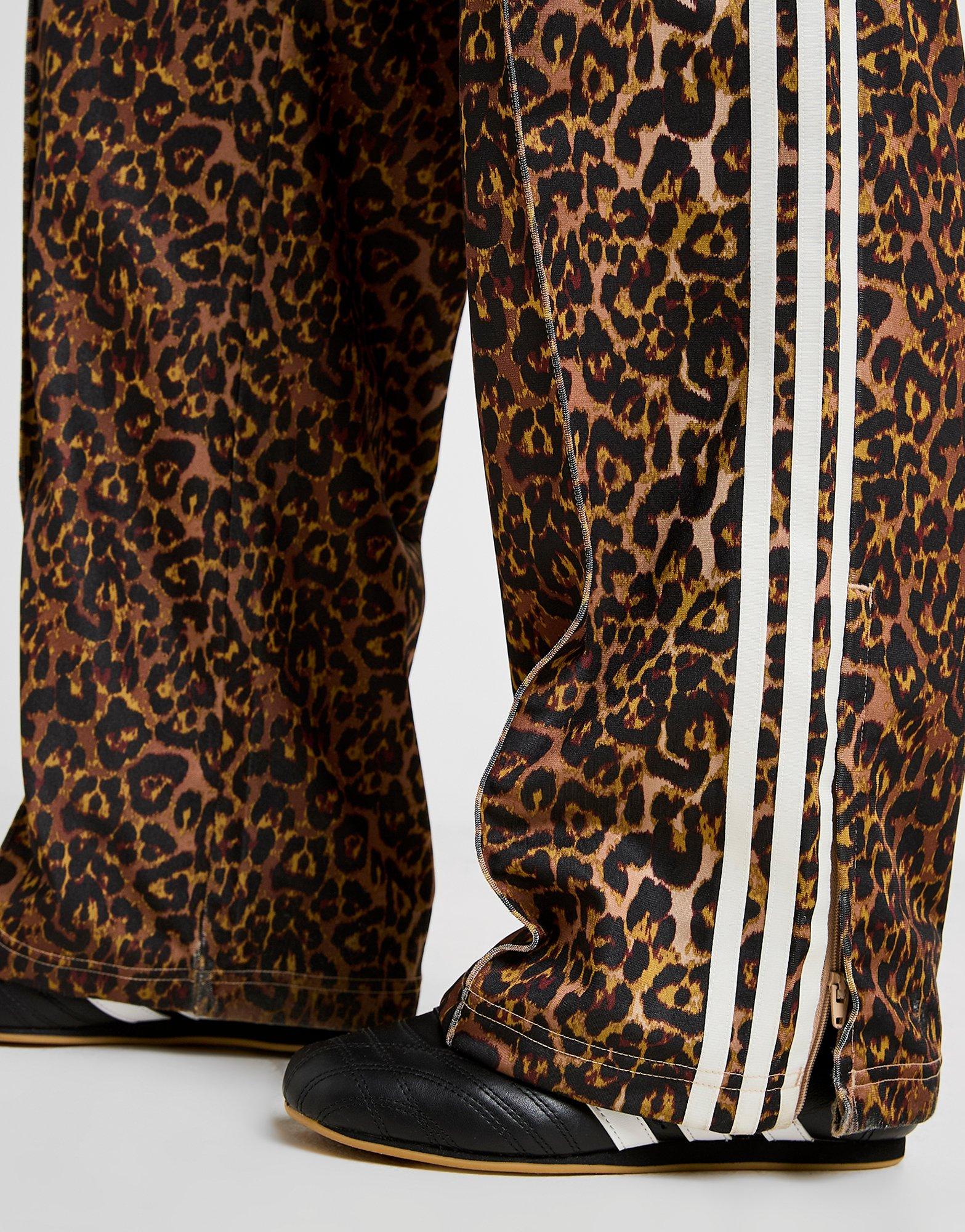 adidas Originals All Over Leopard Print Oversized Track Pants