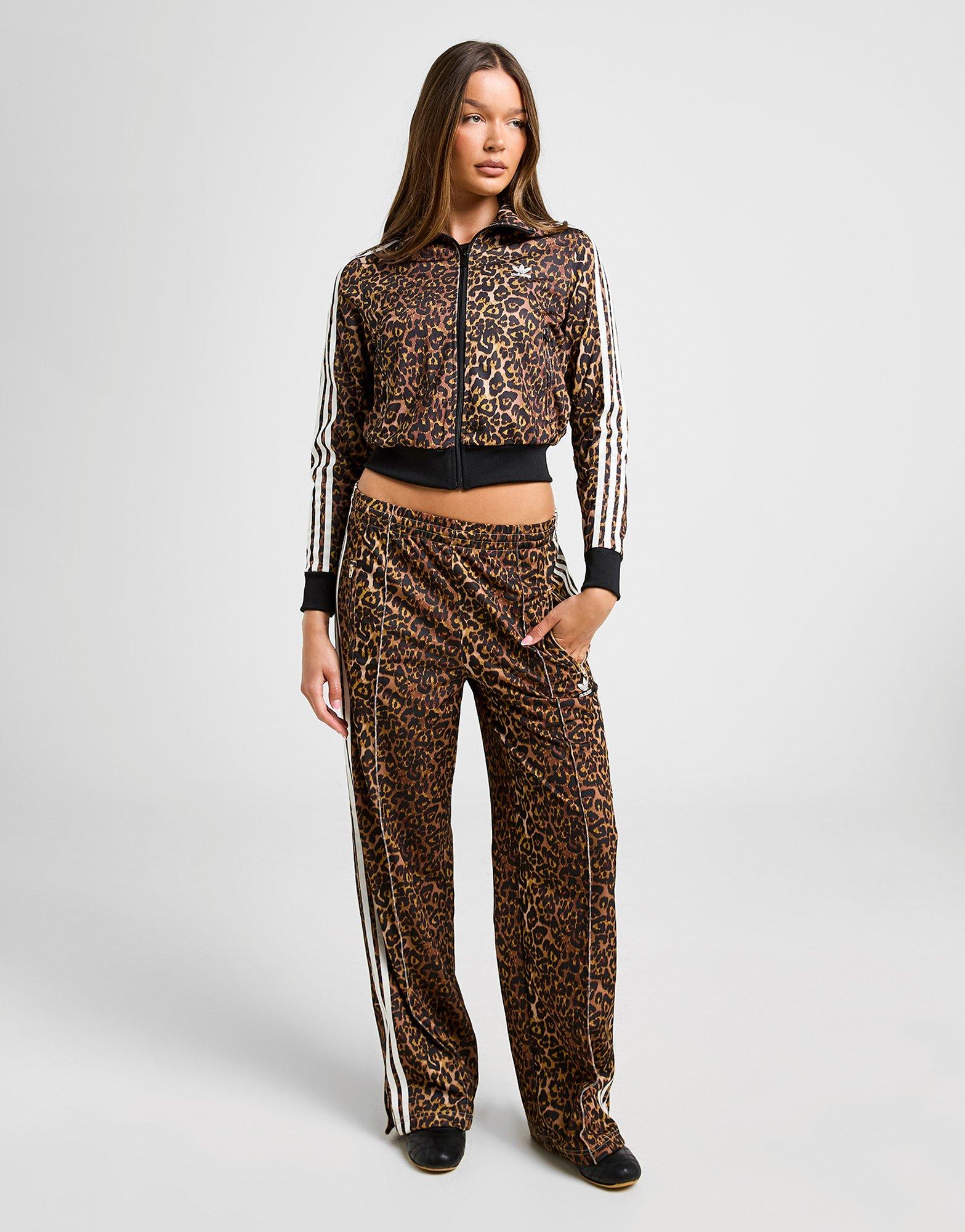 adidas Originals Firebird All Over Leopard Print Track Top