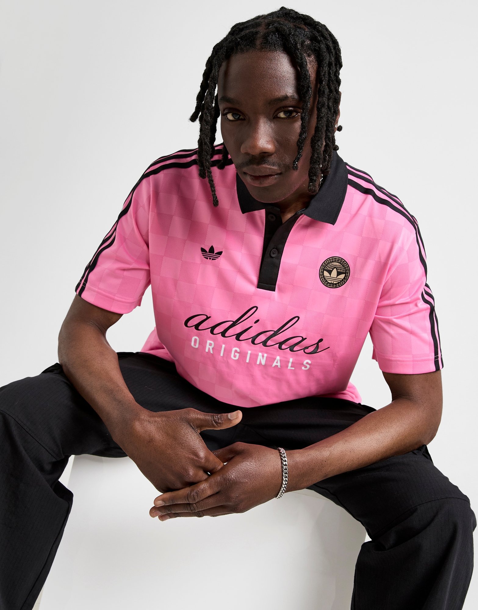⭐*️様 ゆ*♡様 adidasoriginals FOOTBALL CLASS Pink adidas Originals Football Script T-Shirt - JD Sports Global