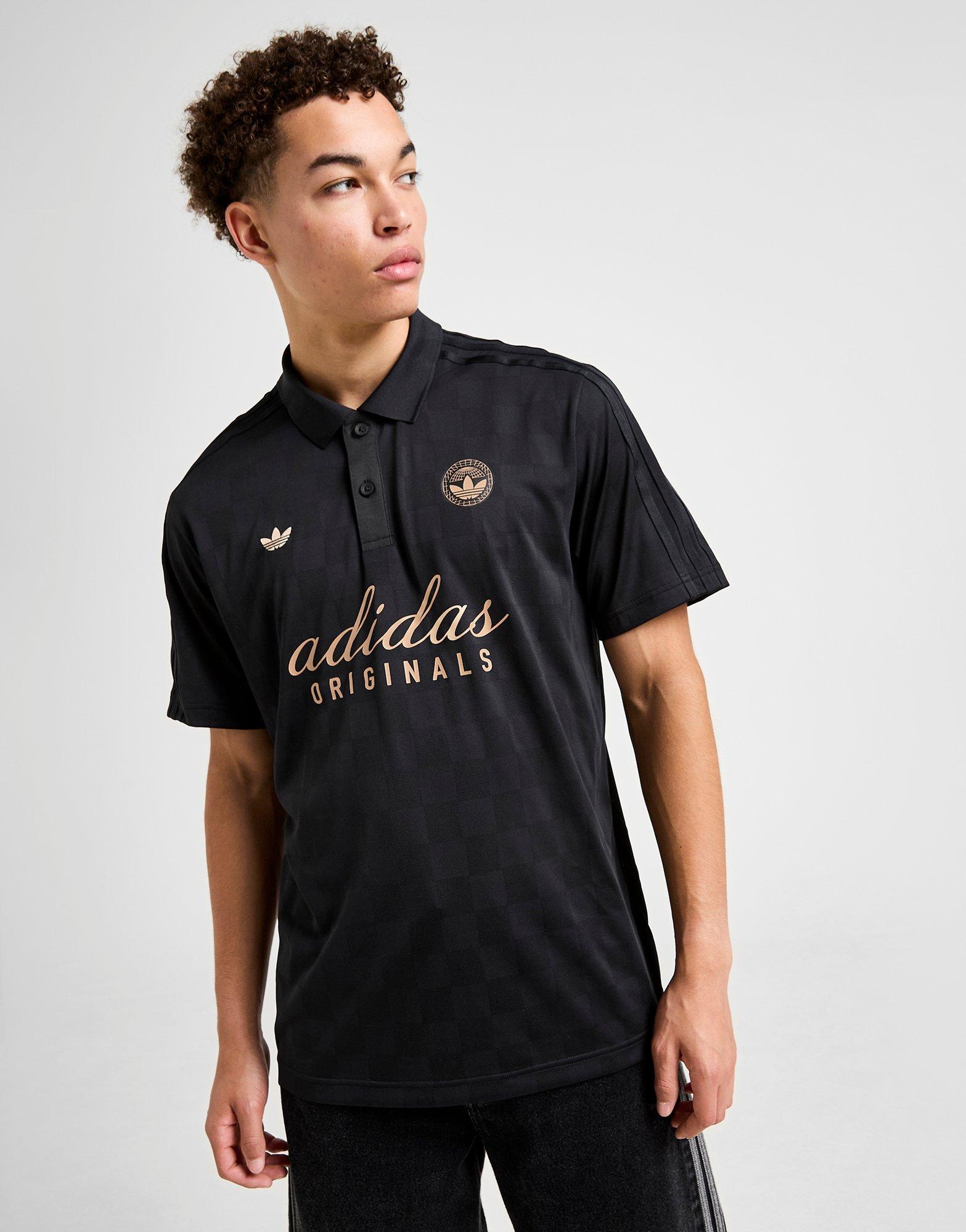 Black adidas Originals Football Script T-Shirt - JD Sports