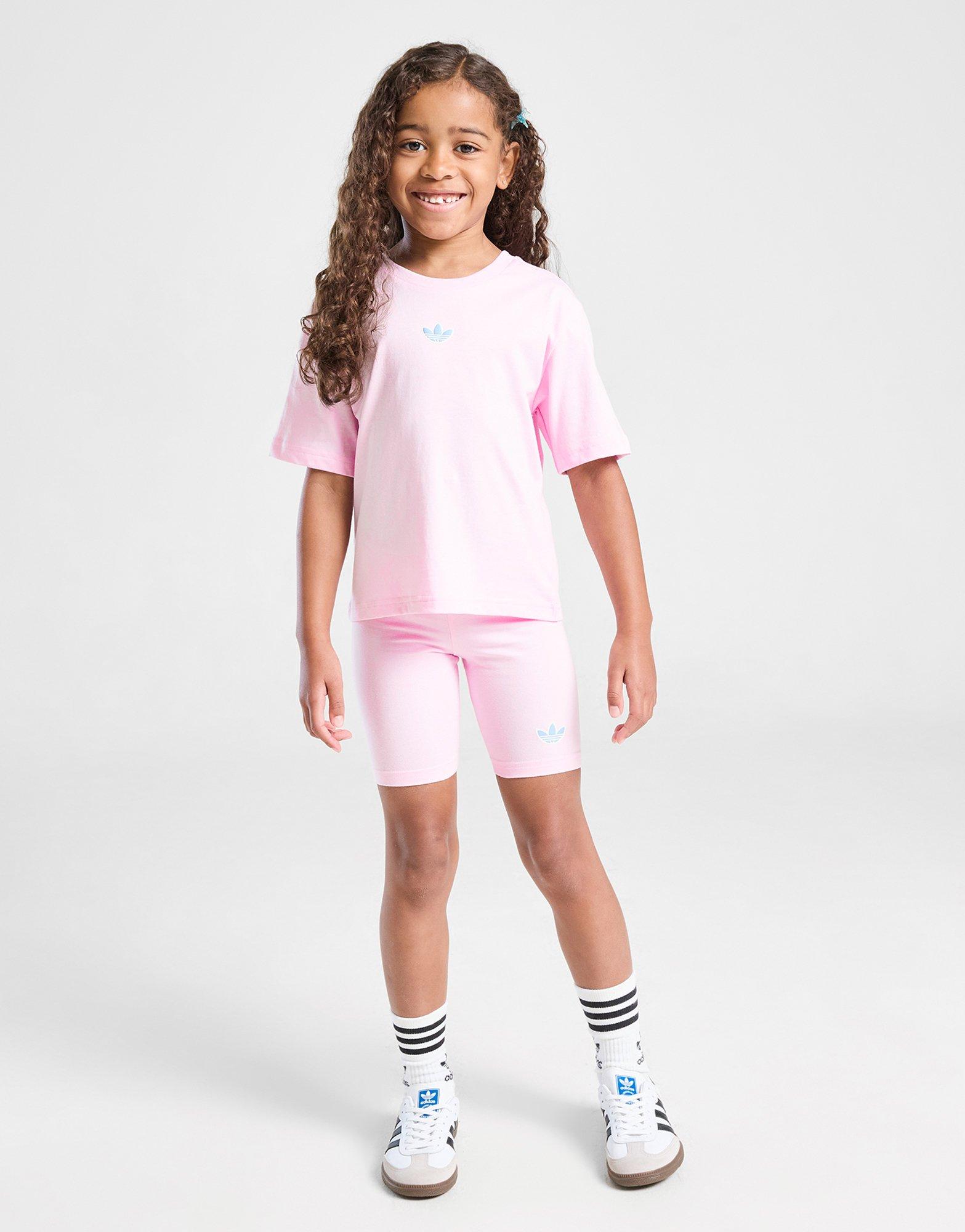adidas Originals Girls' Varisty T-Shirt/Shorts Set Children