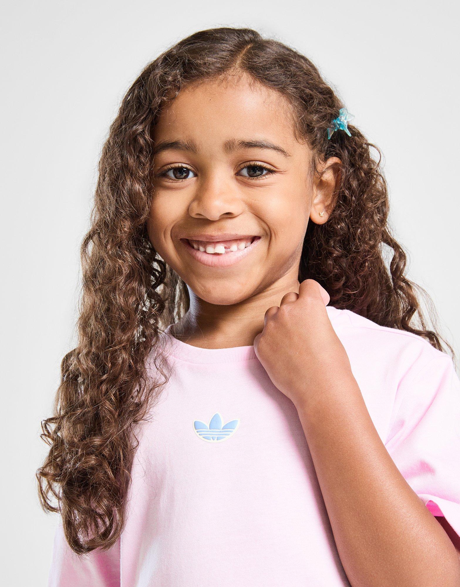 adidas Originals Girls' Varisty T-Shirt/Shorts Set Children