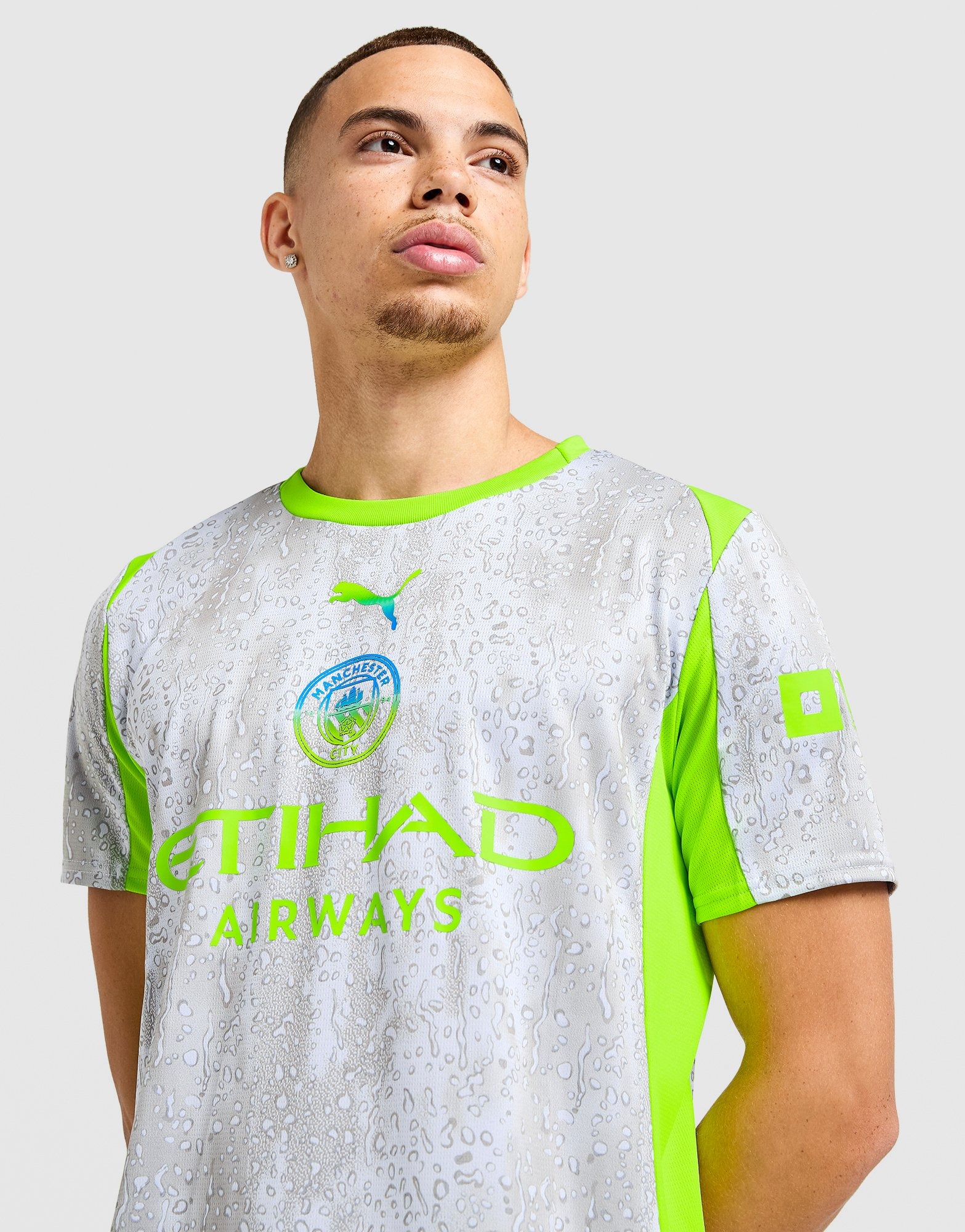 Grey PUMA Manchester City FC 2025/26 Third Shirt - JD Sports Global