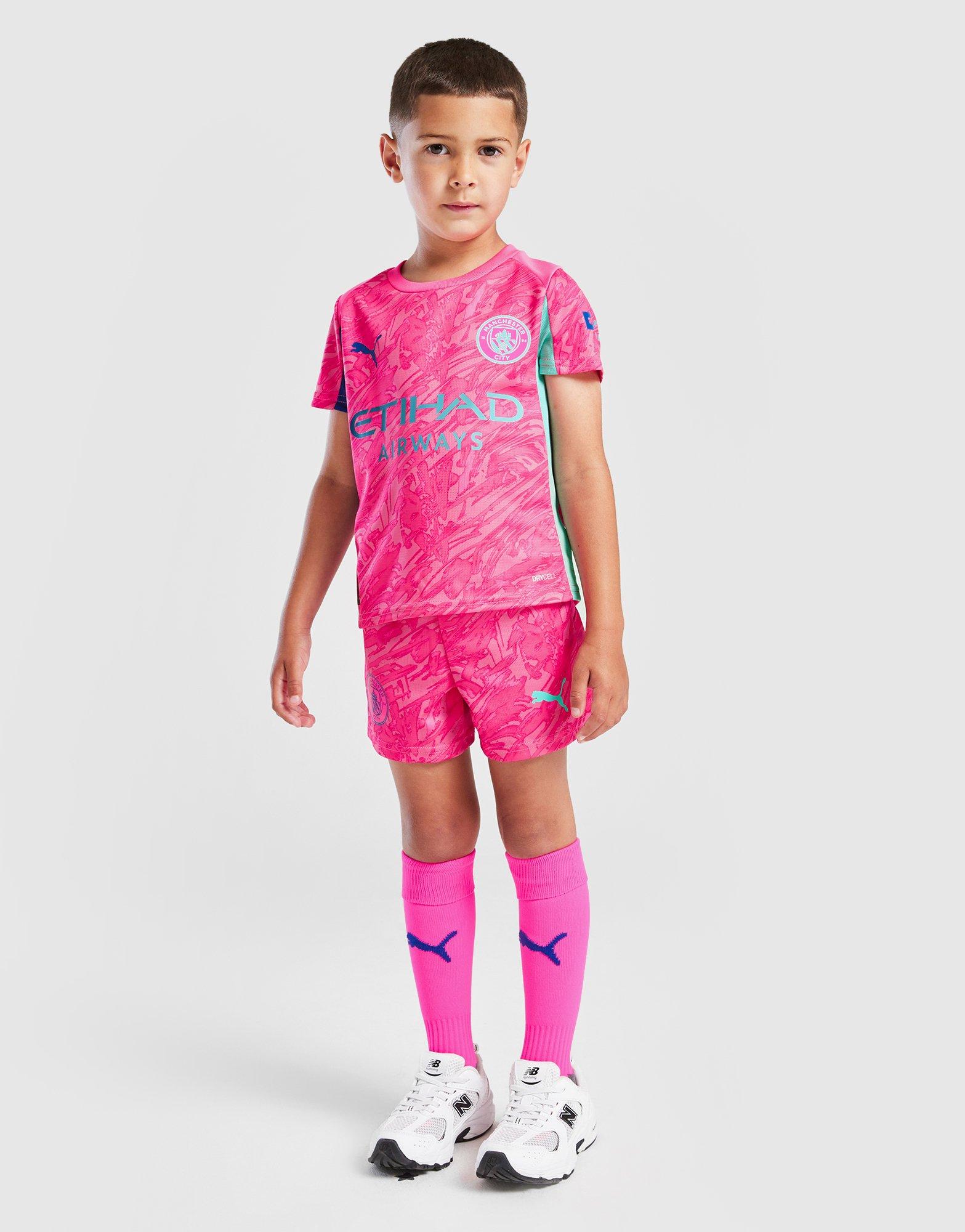 Football Shirts Man City Pink Goalkeeper Kit Junior Pink PUMA - Main Image