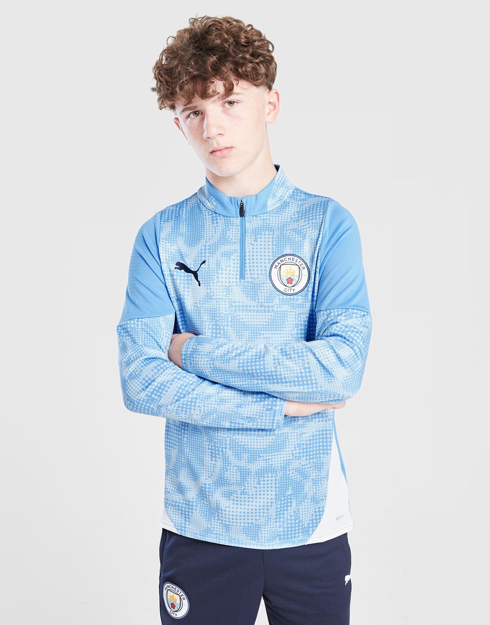 PUMA Manchester City FC 1/4 Zip Training Top Junior