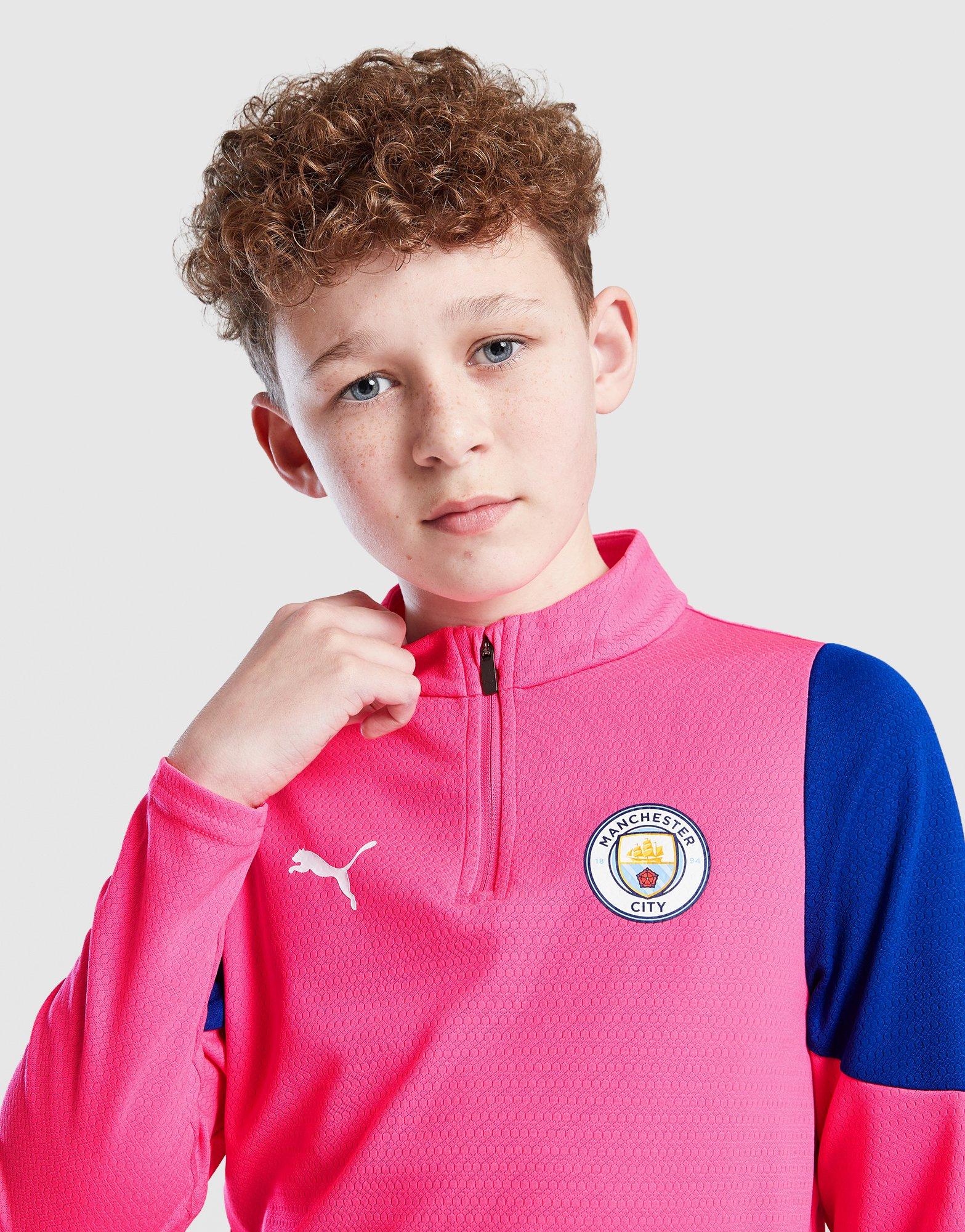 PUMA Manchester City Fc Training 1/4 Zip Top Junior