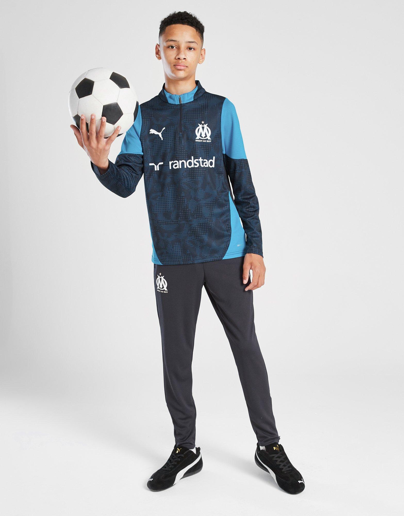 PUMA Olympique Marseille 1/4 Zip Training Top Junior