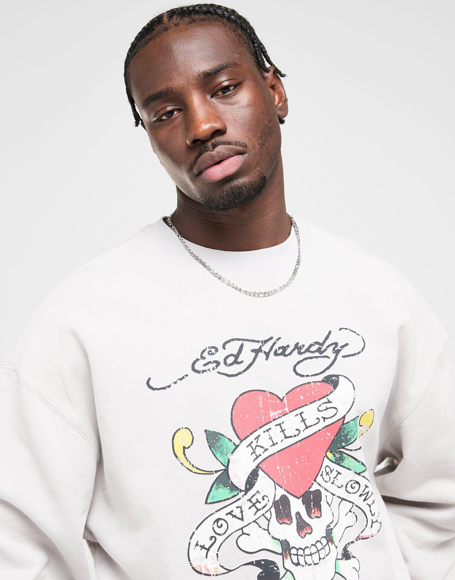 Camisetas Heavy Metal Camiseta Ed Hardy Love-Kills Slowly Para