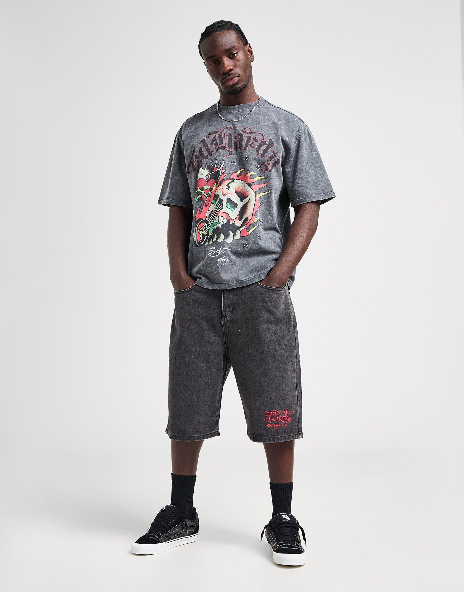 Ed Hardy★Motor Cycle Club Tシャツ Ed Hardy エドハーディ スカル バイク Tシャツ - メルカリ