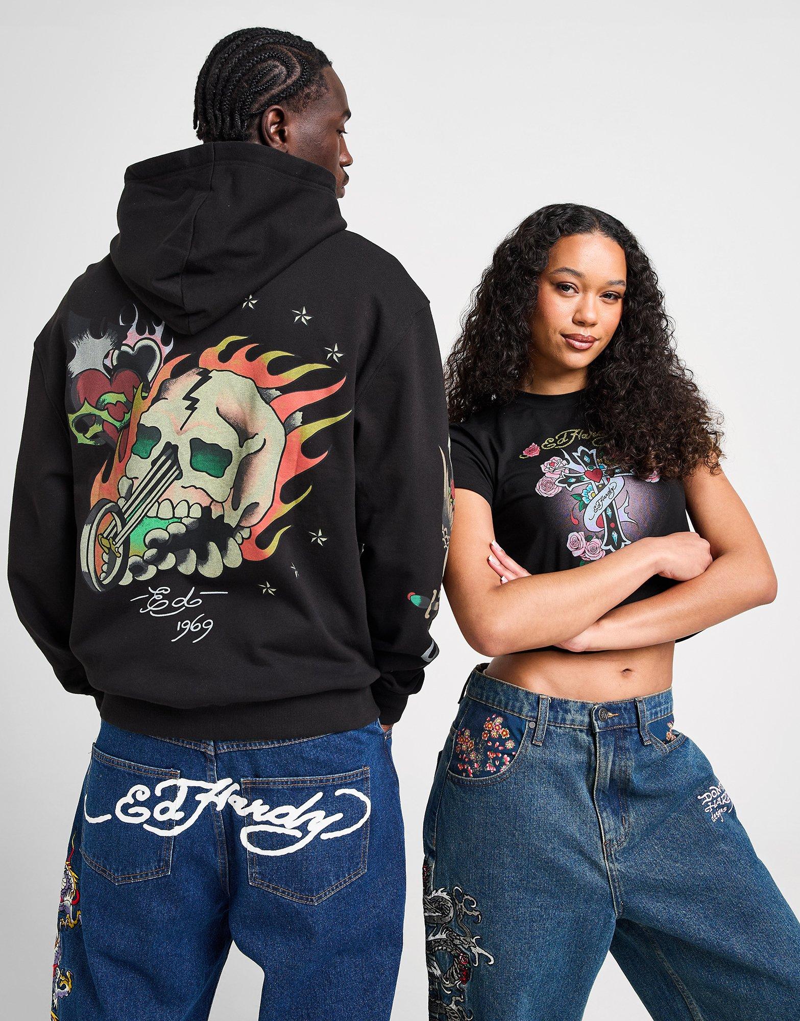 Ed Hardy Skull Bike Hoodie