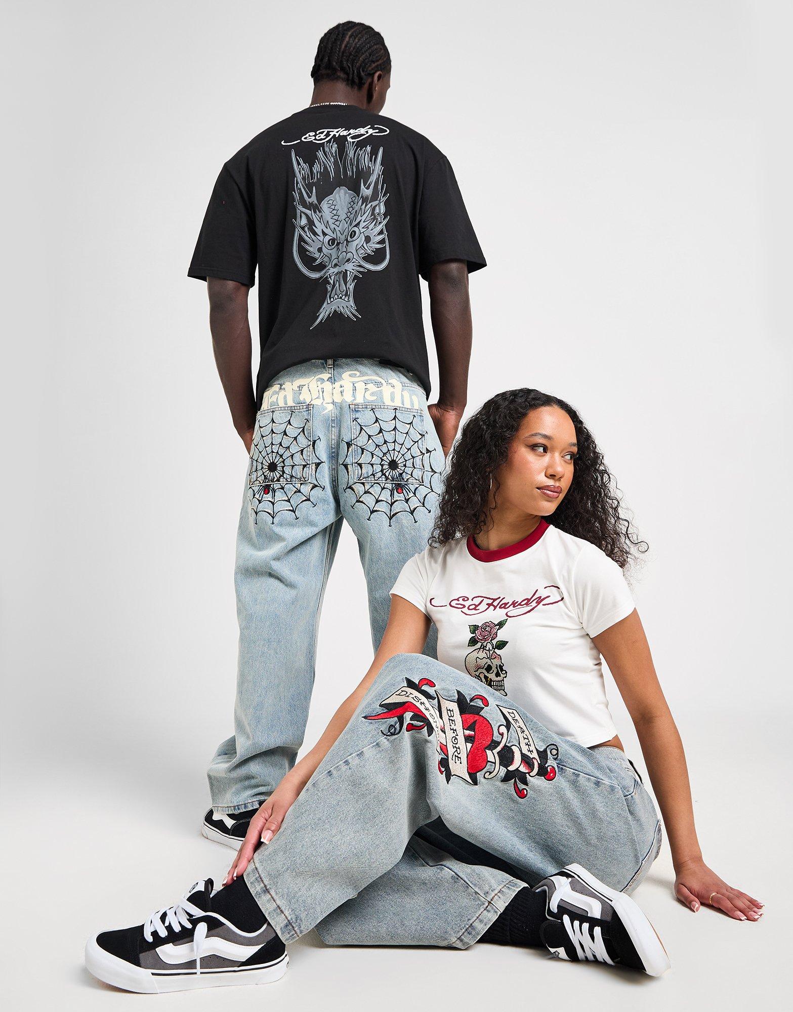 Ed Hardy☆ Black Widow Jeans ウィドウジーンズ (2色) 【UK発】 Ed Hardy☆ Black Widow Jeans ウィドウジーンズ (2色) 【UK発