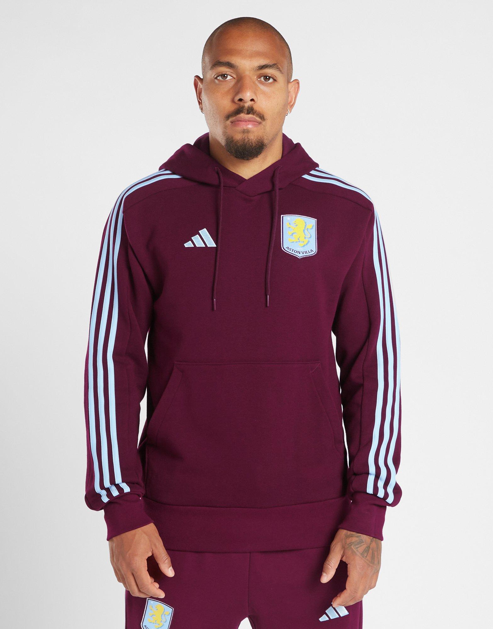 Red adidas Aston Villa FC DNA Hoodie JD Sports UK