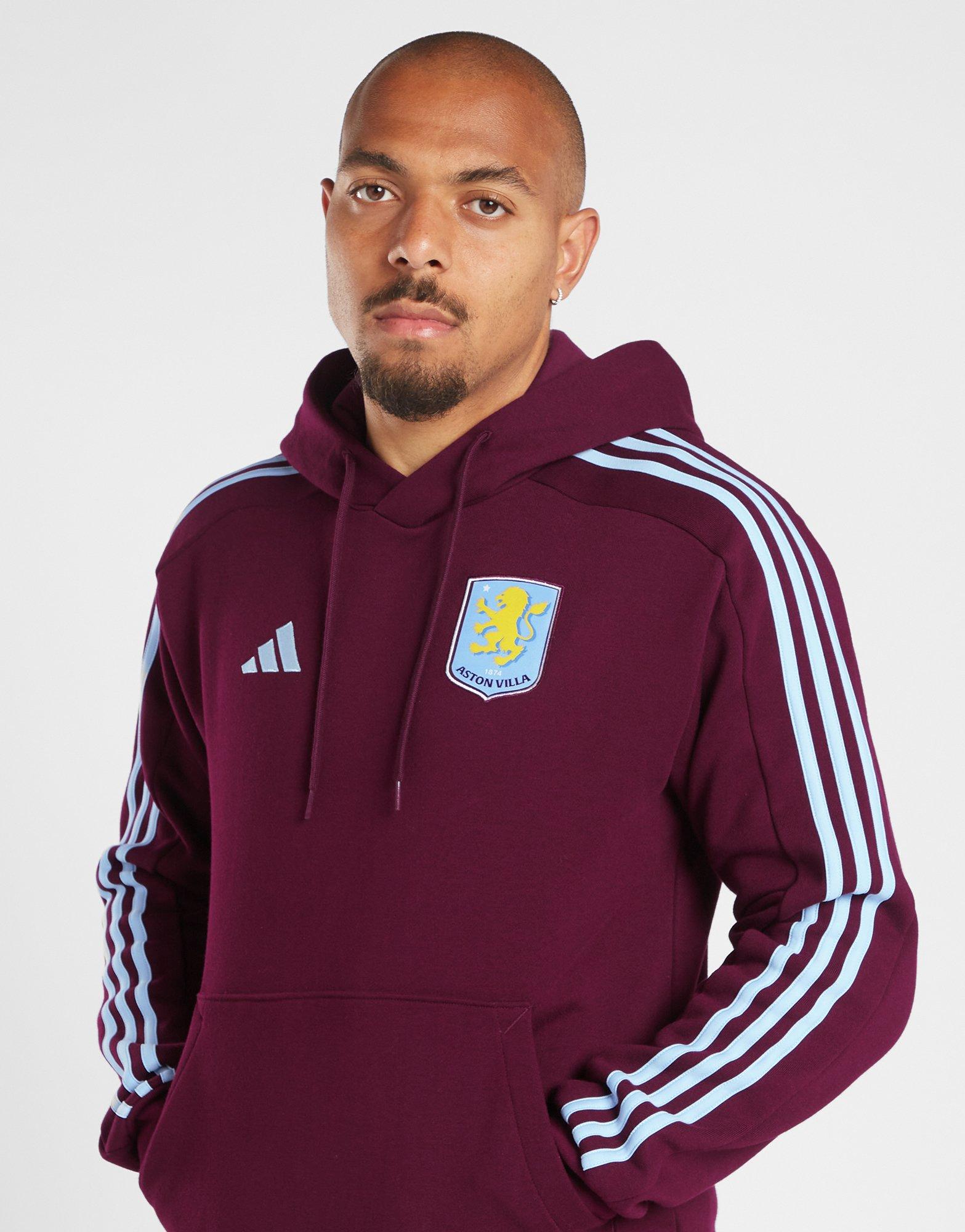 Red adidas Aston Villa FC DNA Hoodie JD Sports UK