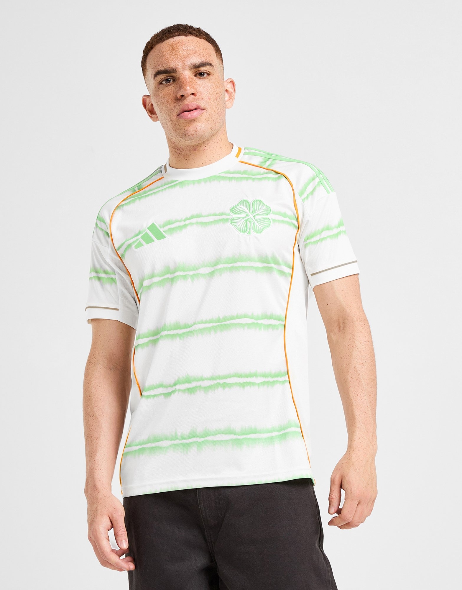 White adidas Celtic 2025/26 Unsponsored Third Shirt - JD Sports Global