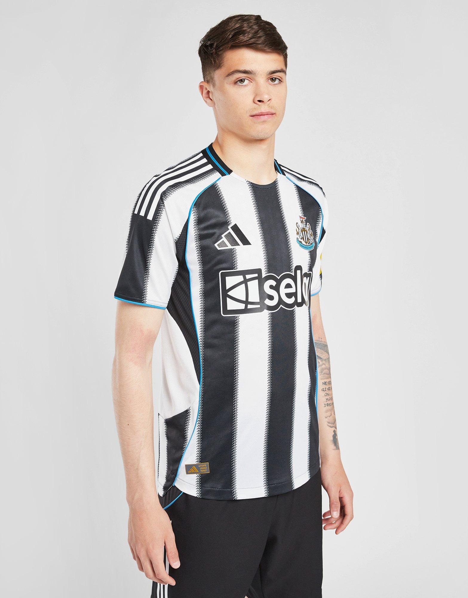 Black adidas Newcastle United FC 2025/26 Match Home Shirt - JD