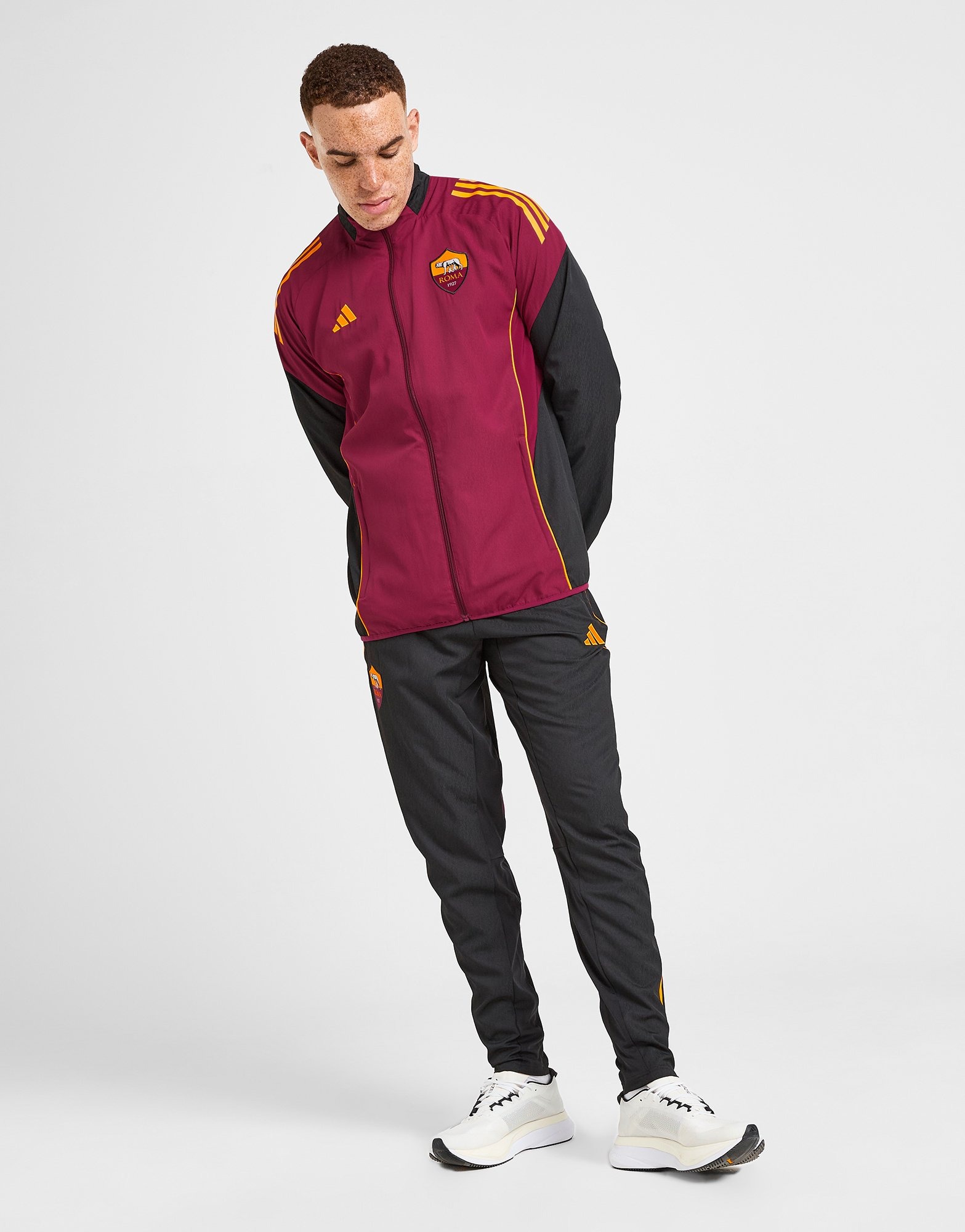 Black adidas AS Roma Presentation Track Pants - JD Sports NZ