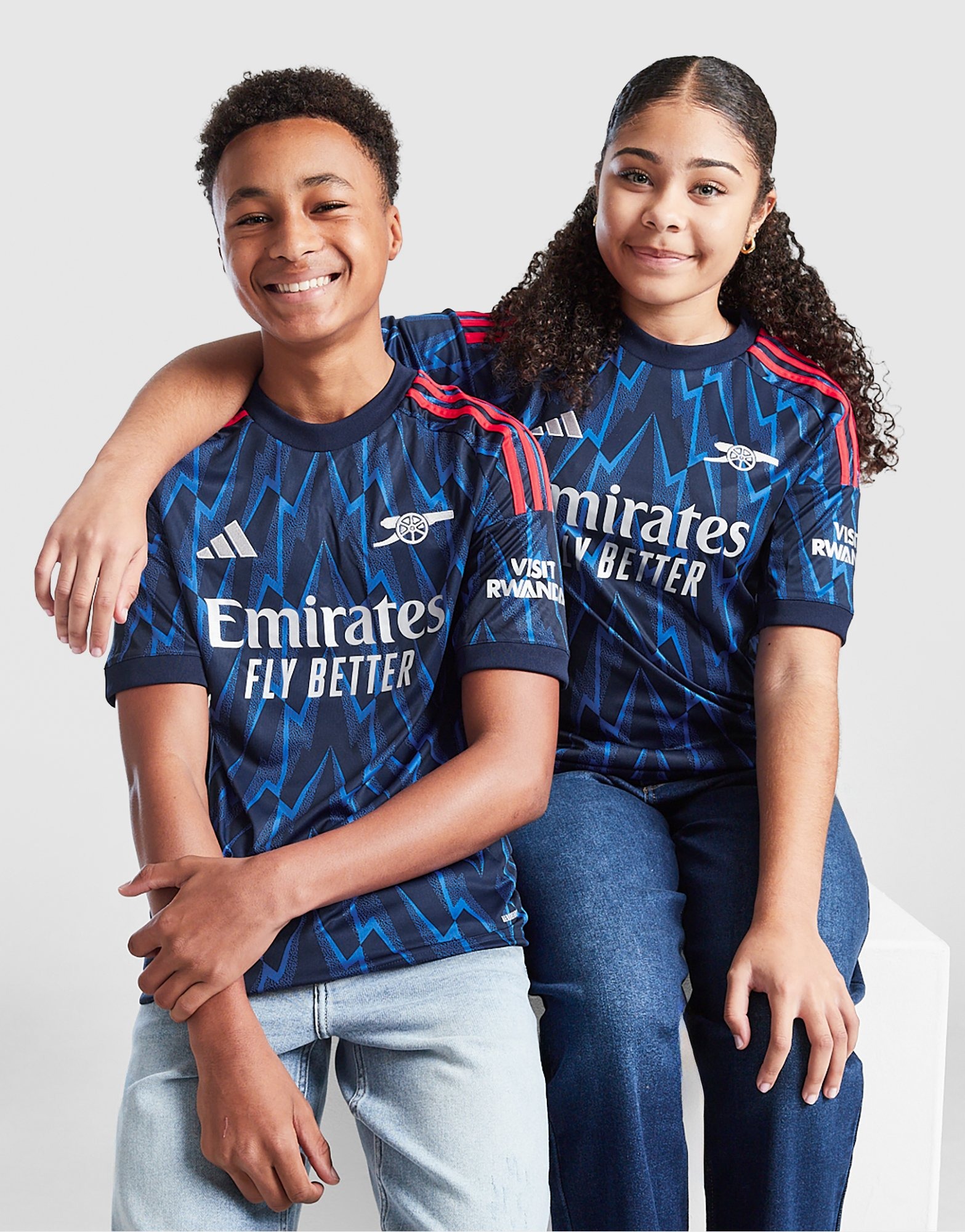 Adidas Arsenal T -Shirt FC 2025/26 Azulの2番目のジュニア装備