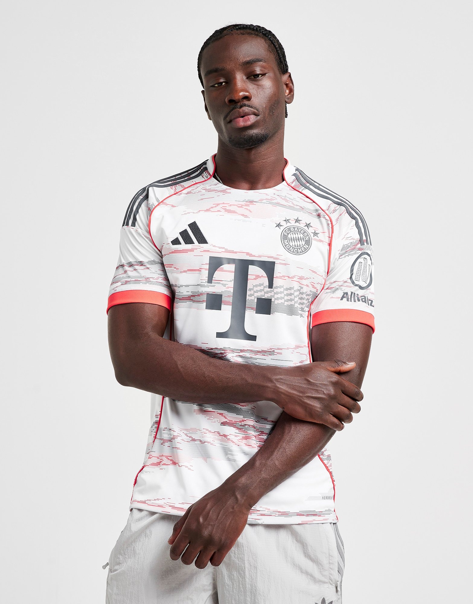 White adidas FC Bayern Munich 2025/26 Away Shirt - JD Sports
