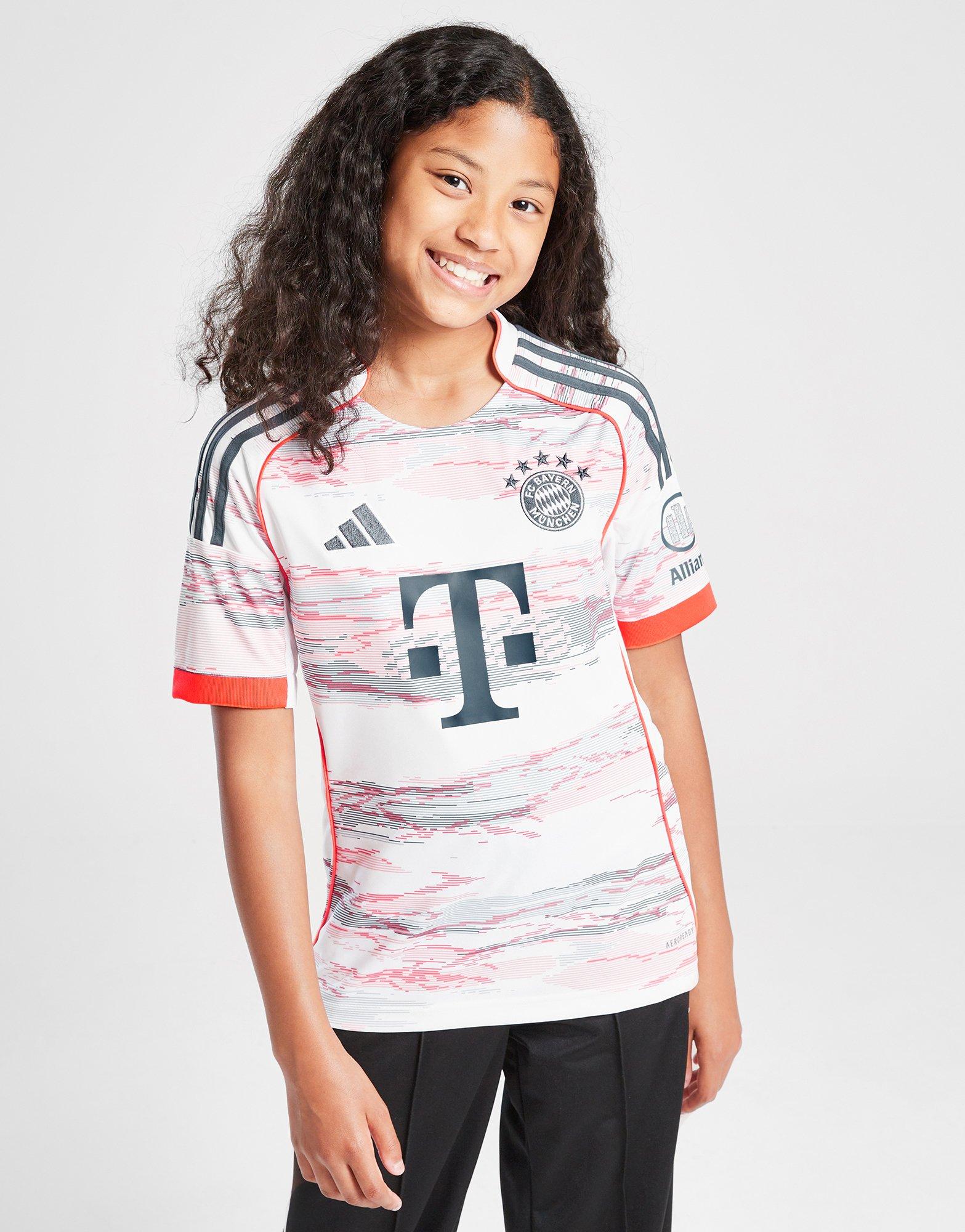 White adidas FC Bayern Munich 2025/26 Away Shirt Junior - JD