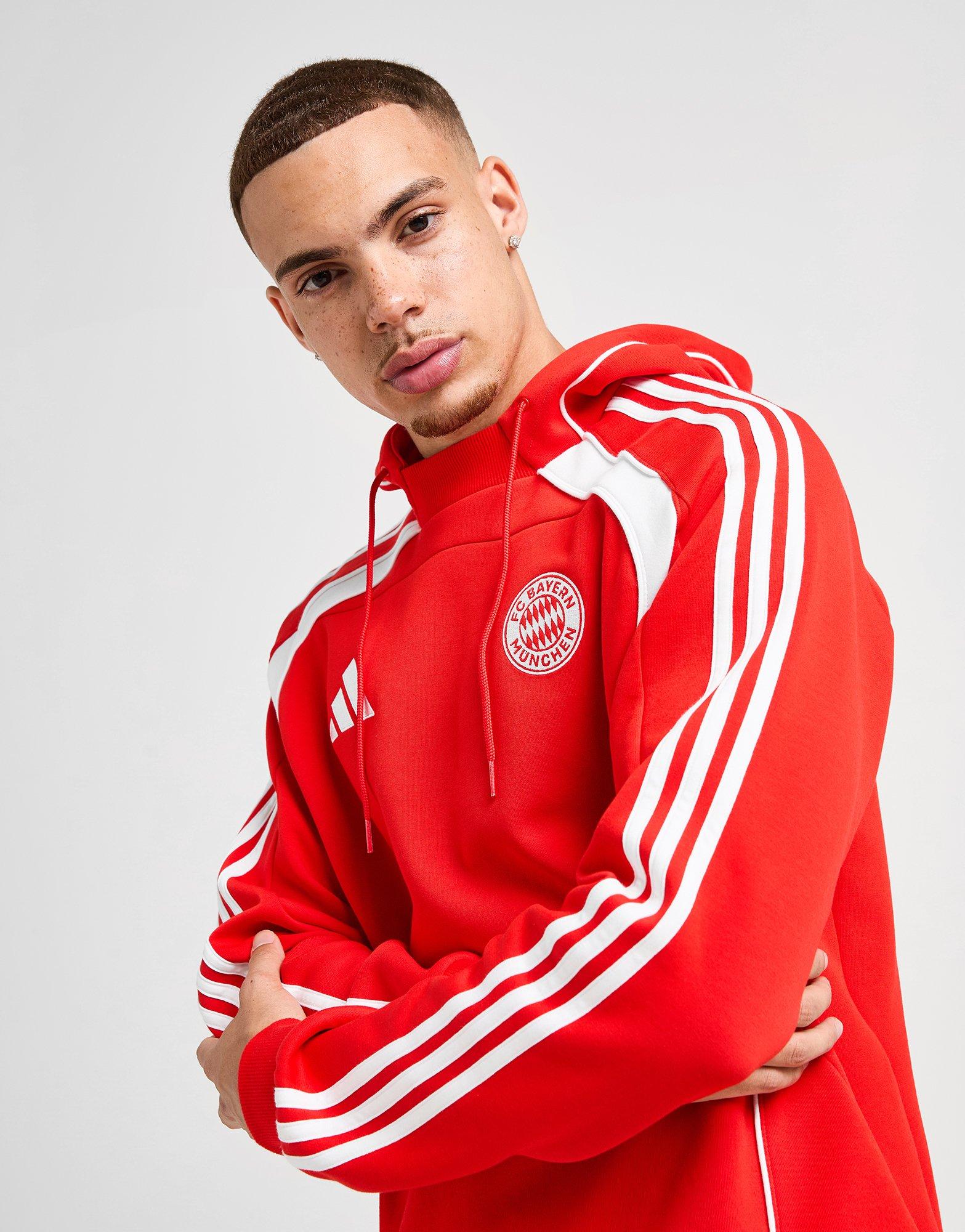Red adidas FC Bayern Munich Urban Purist Hoodie - JD Sports