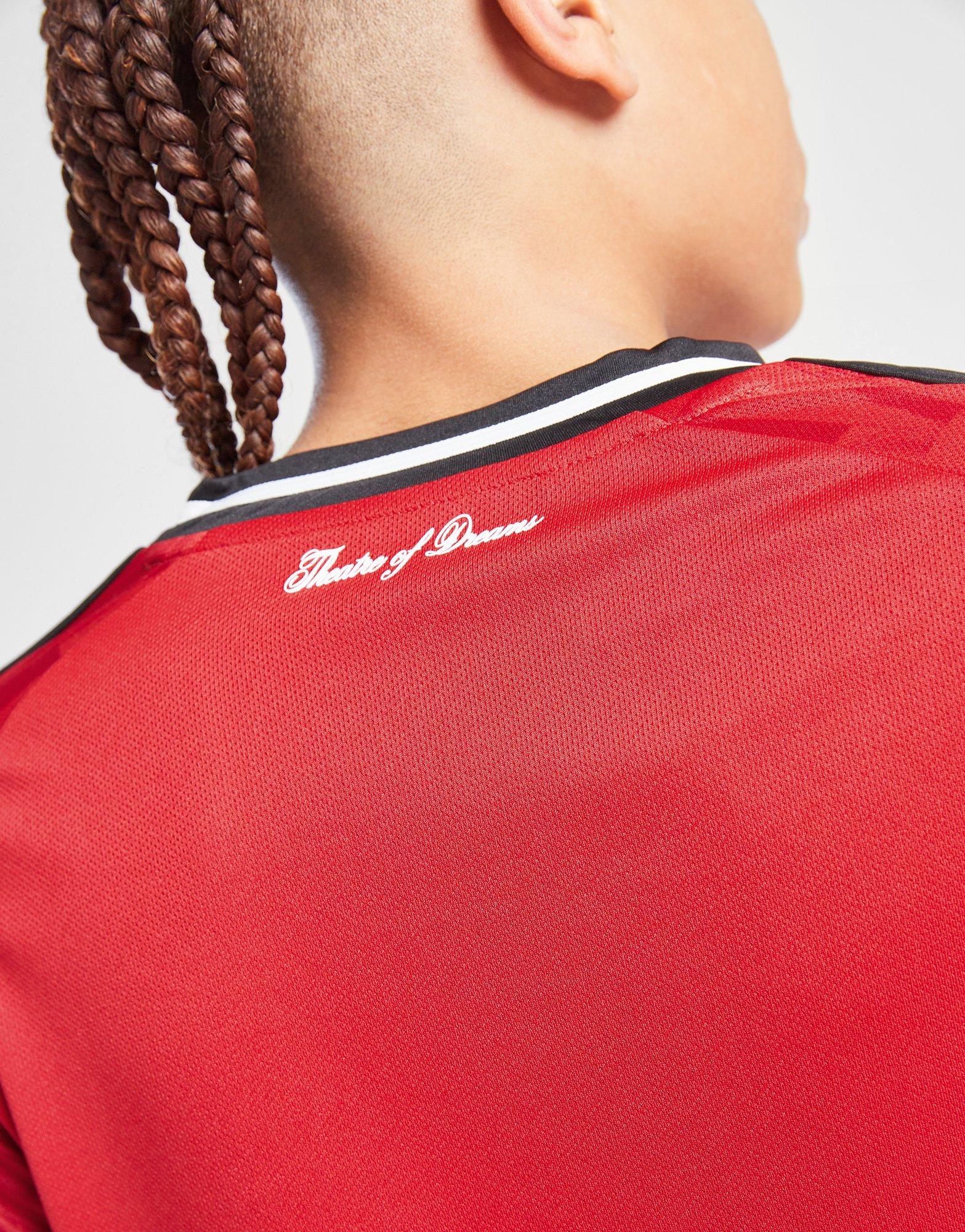 adidas Manchester United 25/26 Long Sleeve Home Shirt Jnr