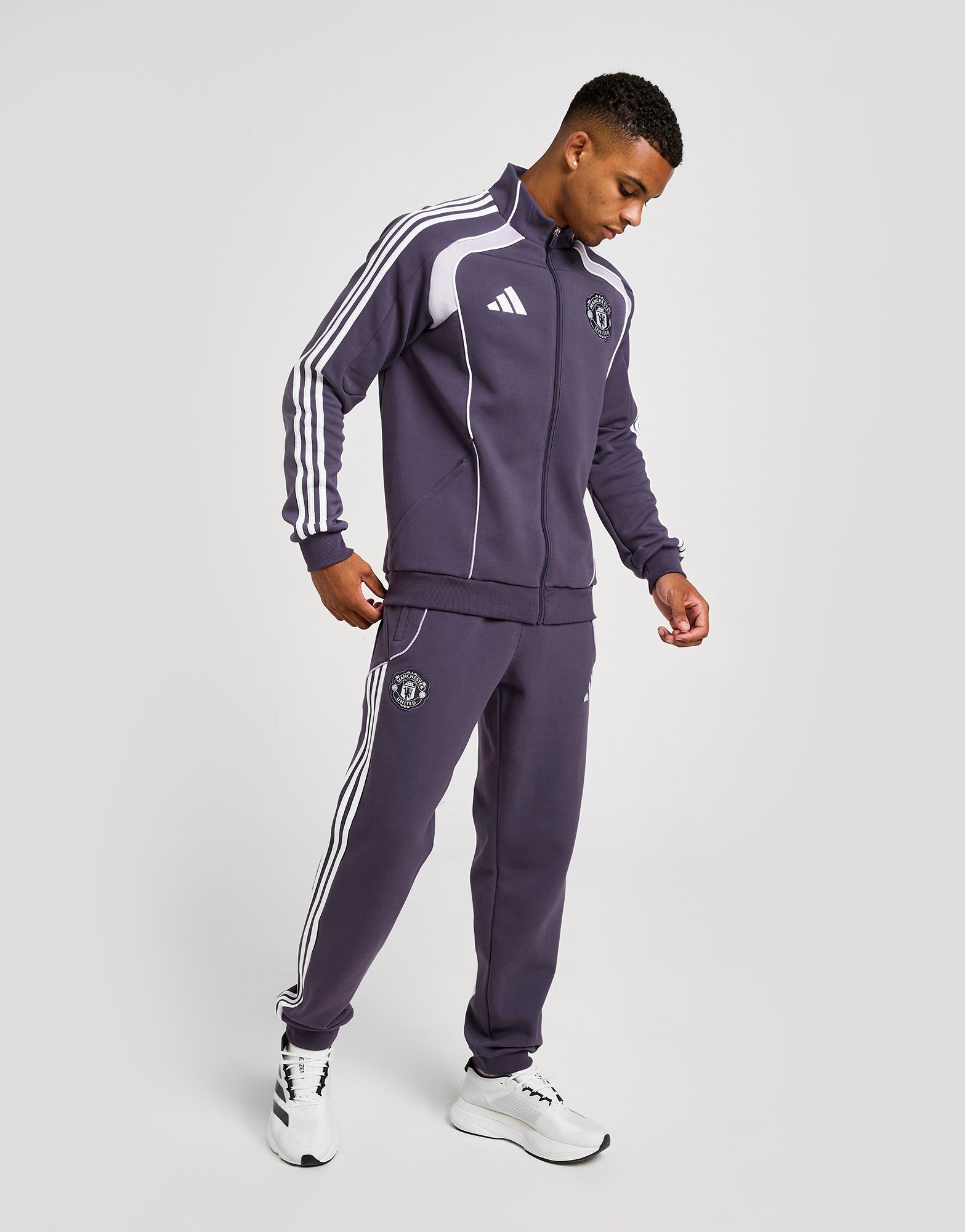 Purple adidas Manchester United FC Urban Purist Track Pants - JD