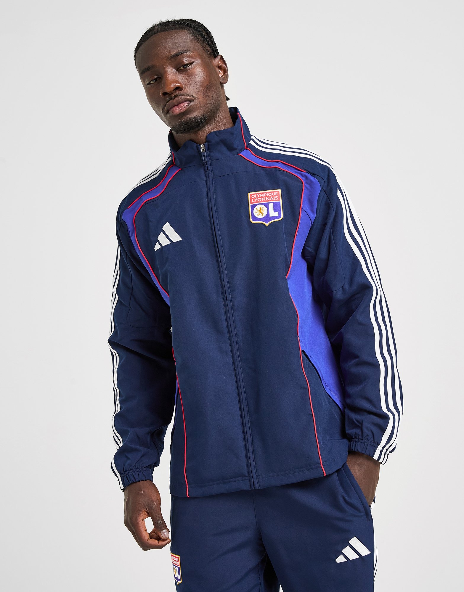 Blue adidas Olympique Lyon Urban Purist Track Top - JD Sports Global