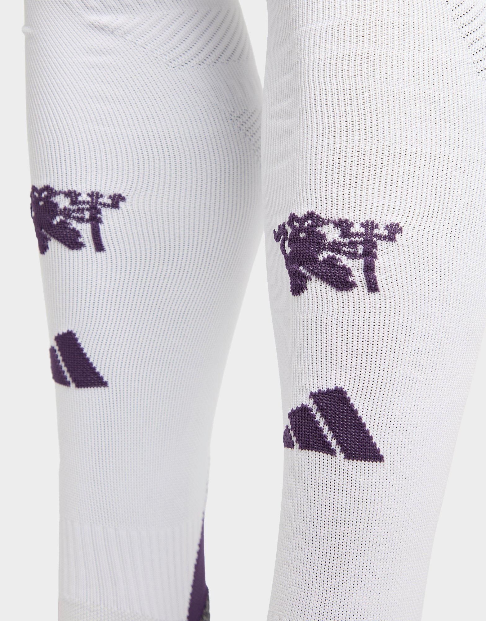 White adidas Manchester United FC 2025/26 Away Socks Junior JD