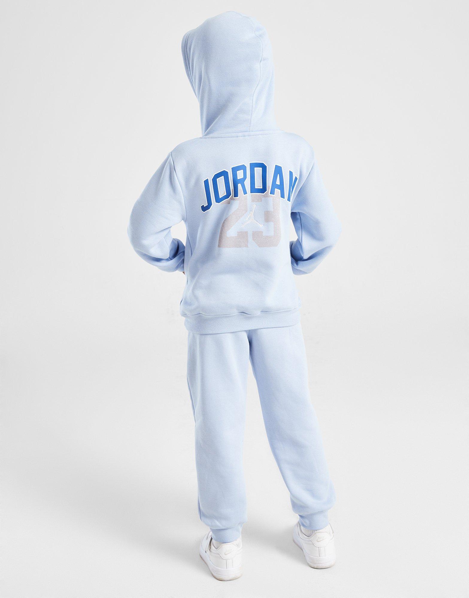 Blue Jordan Heritage 23 Hoodie/Joggers Set Children JD Sports UK