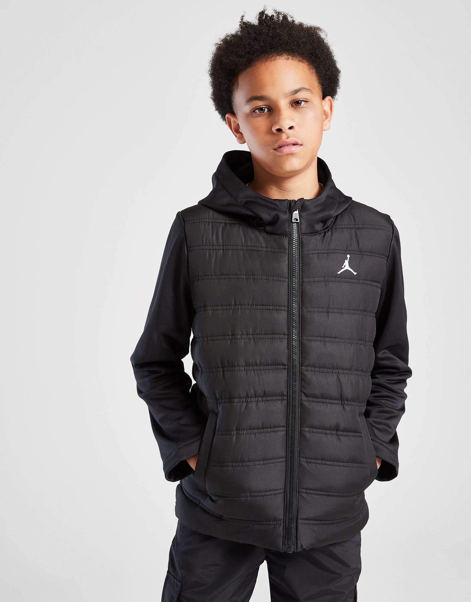 Black Jordan Hybrid Jacket Junior JD Sports Global