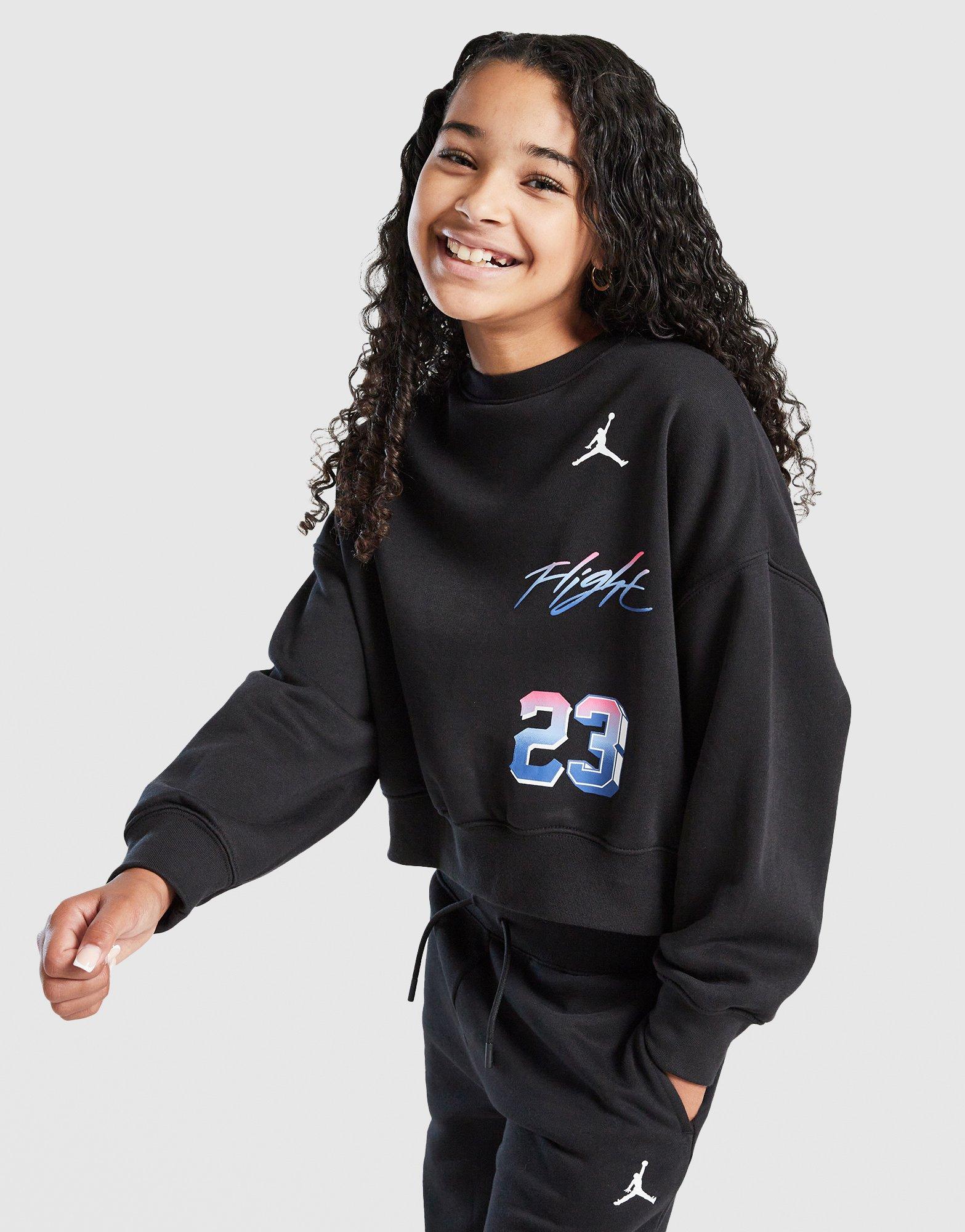Jordan Sudadera Fade Back Hit Crew Girls' Júnior