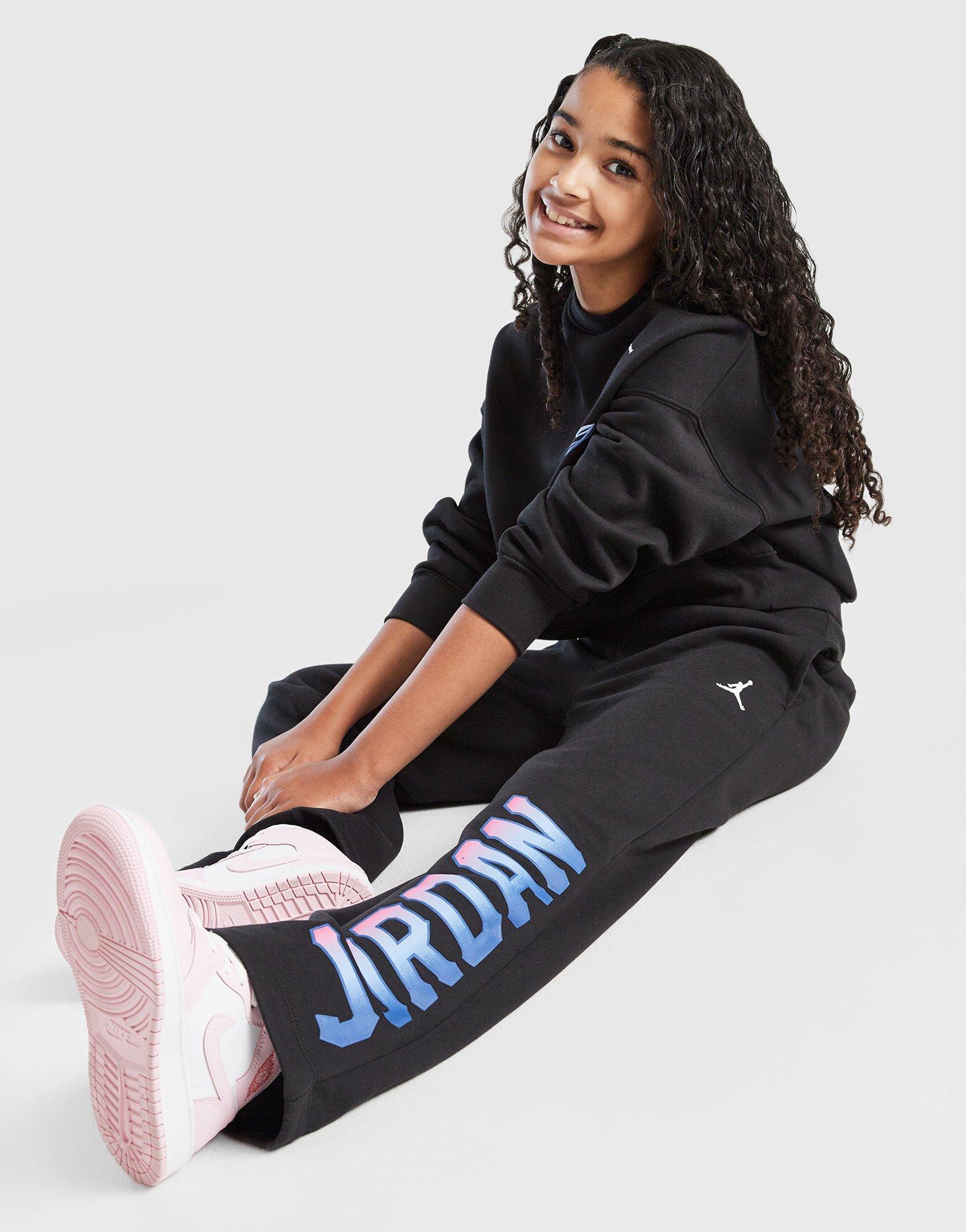 Jordan Pantalones joggers Fade Wide Leg Girls' Júnior