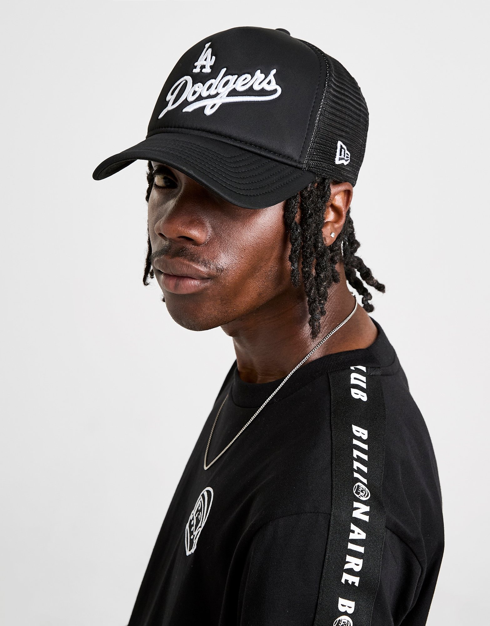 Black Los Angeles Dodgers Flame Logo Gray Bottom World