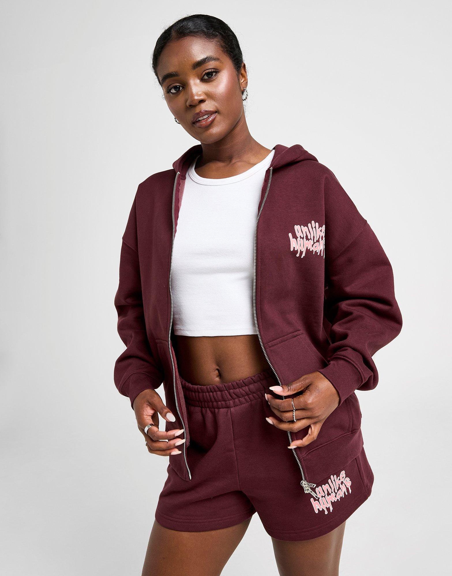 Red Unlike Humans Ice Cream Full Zip Hoodie - JD Sports Global