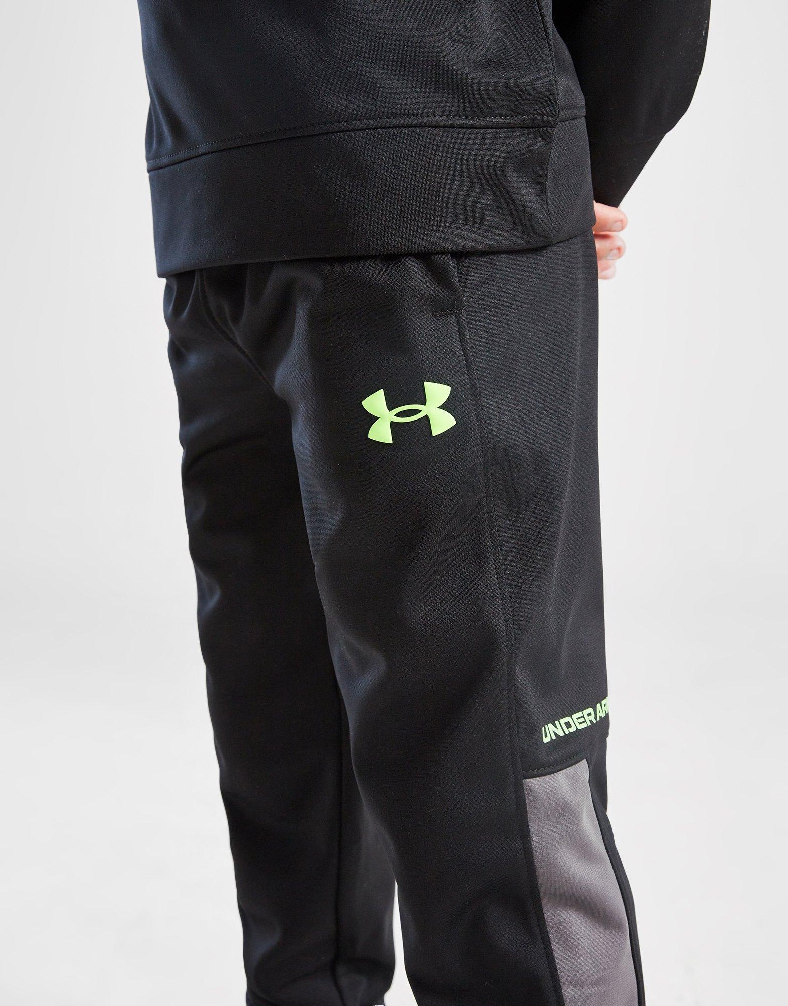 Under Armour Poly Colour Block 1/4 Zip Tracksuit Children