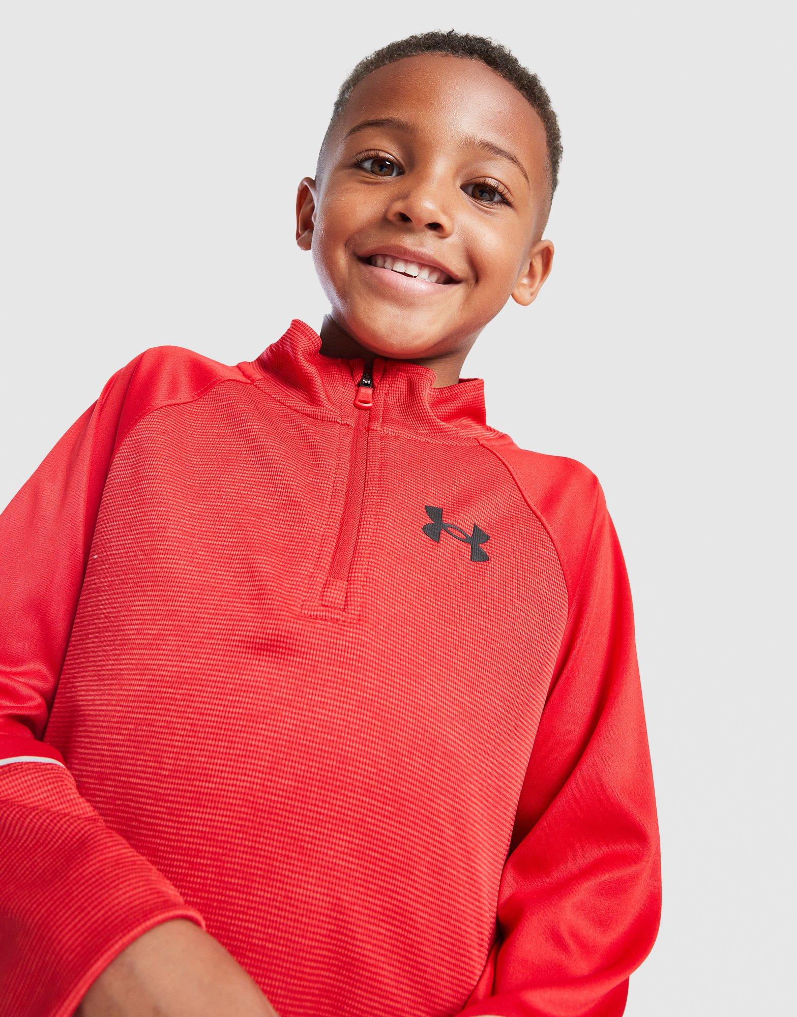 Under Armour Tech 1/4 Zip Tracksuit Children
