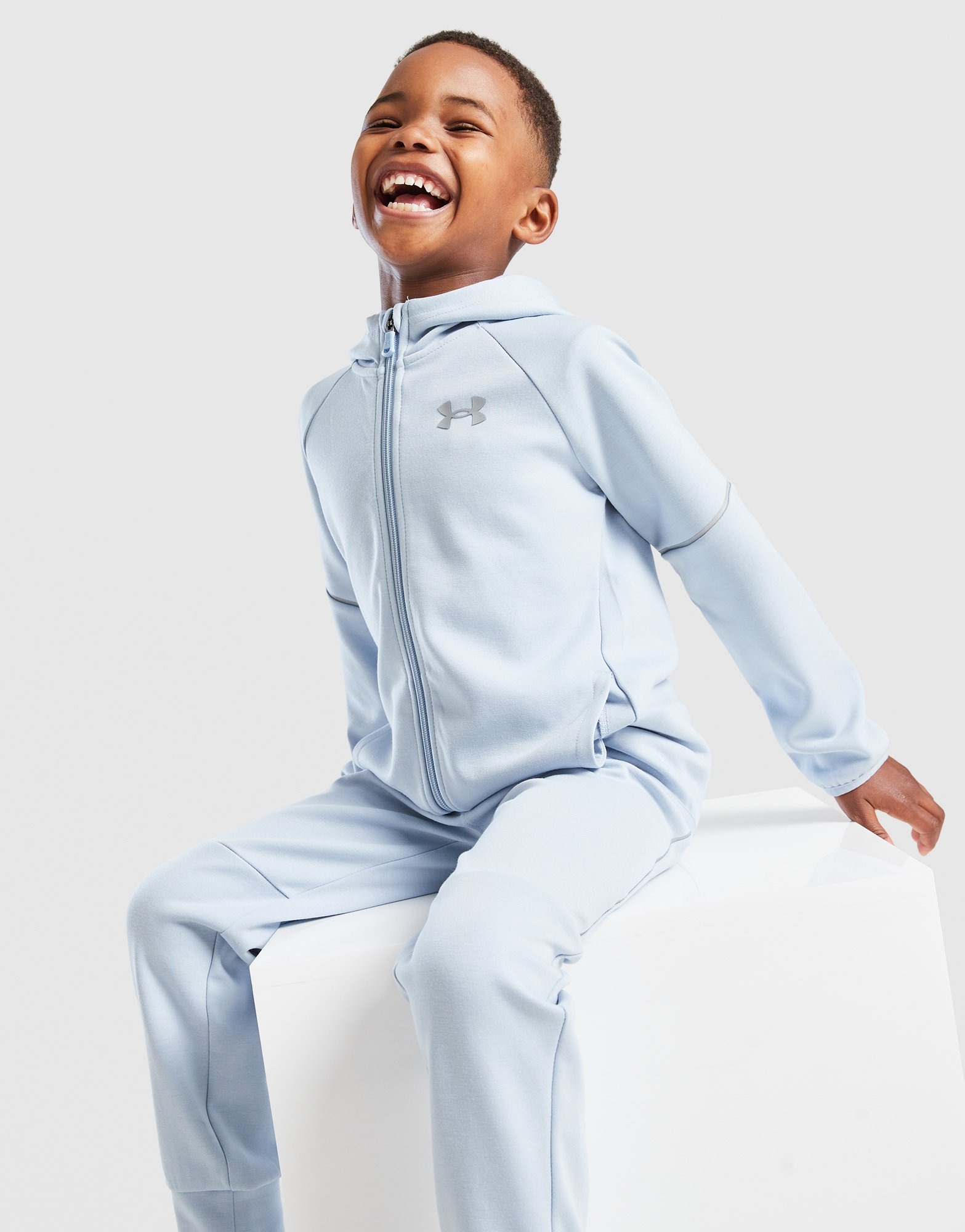 Under Armour Ensemble de survêtement zippé Double Knit Enfant Bleu- JD  Sports France