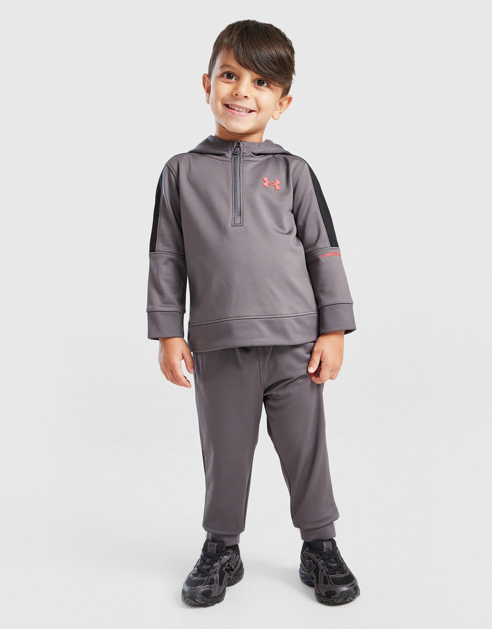 Under Armour Poly Colour Block 1/4 Zip Tracksuit Infant