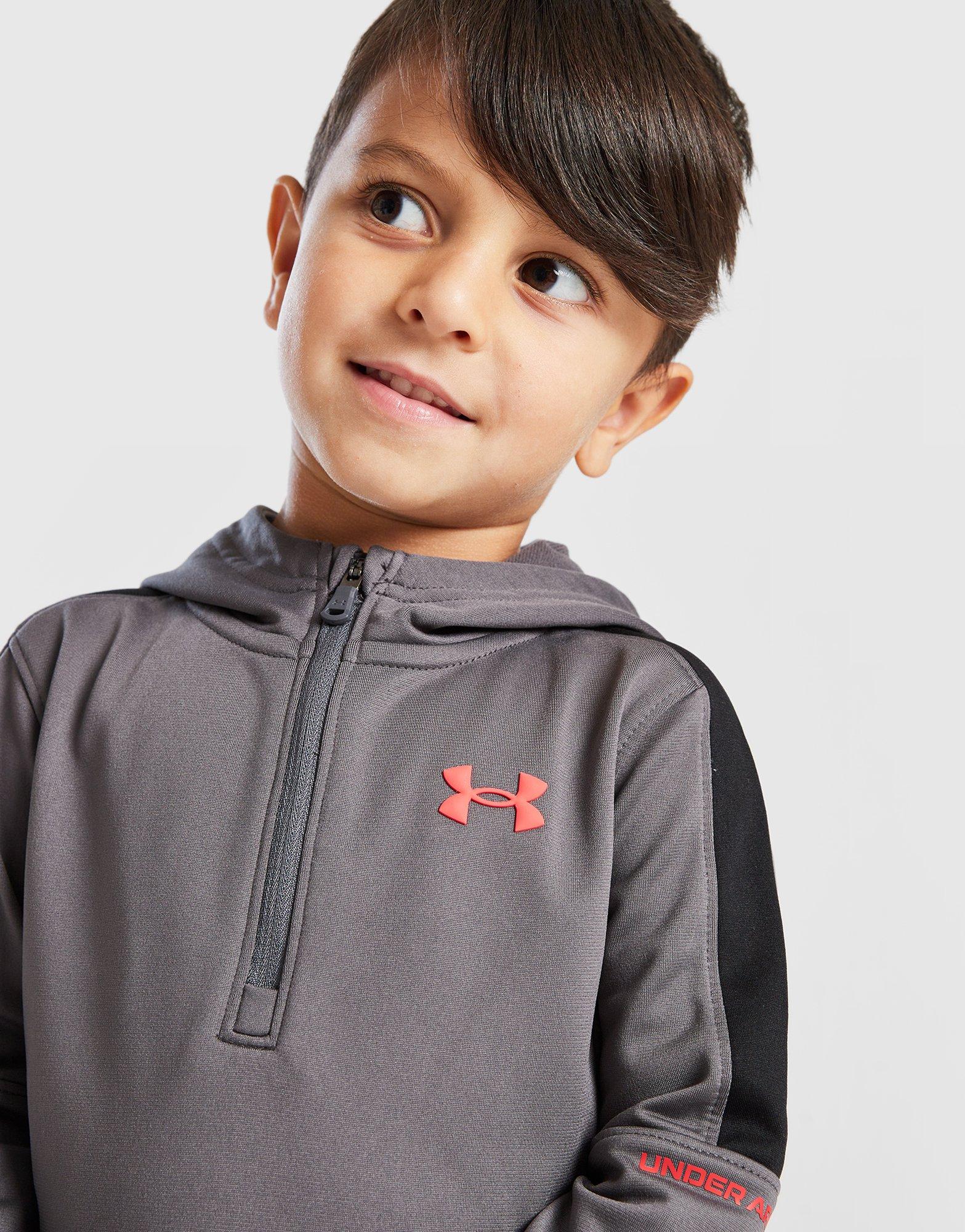 Under Armour Poly Colour Block 1/4 Zip Tracksuit Infant