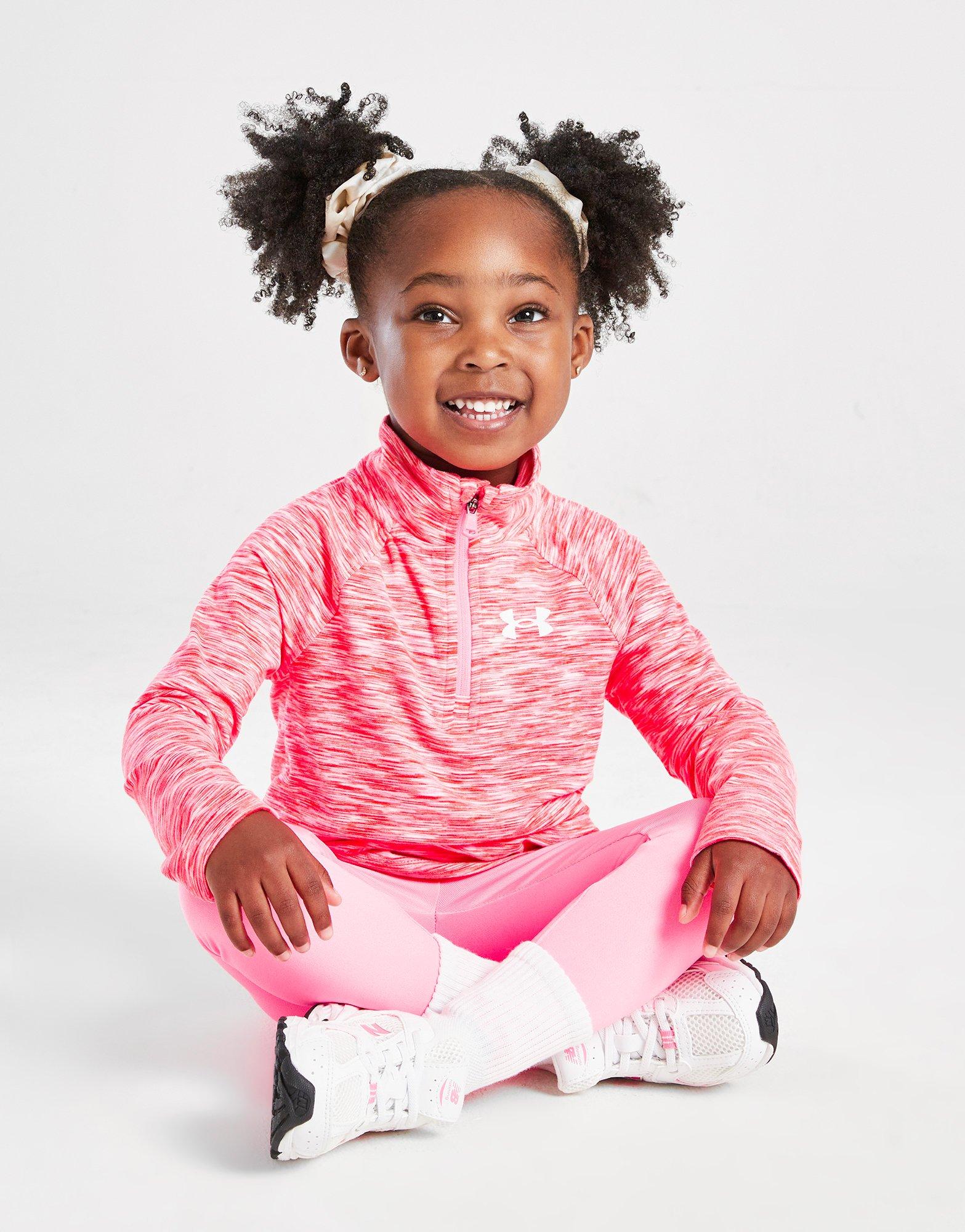 Under Armour Girls' Twist 1/4 Zip Track Top/Leggings Set Infant