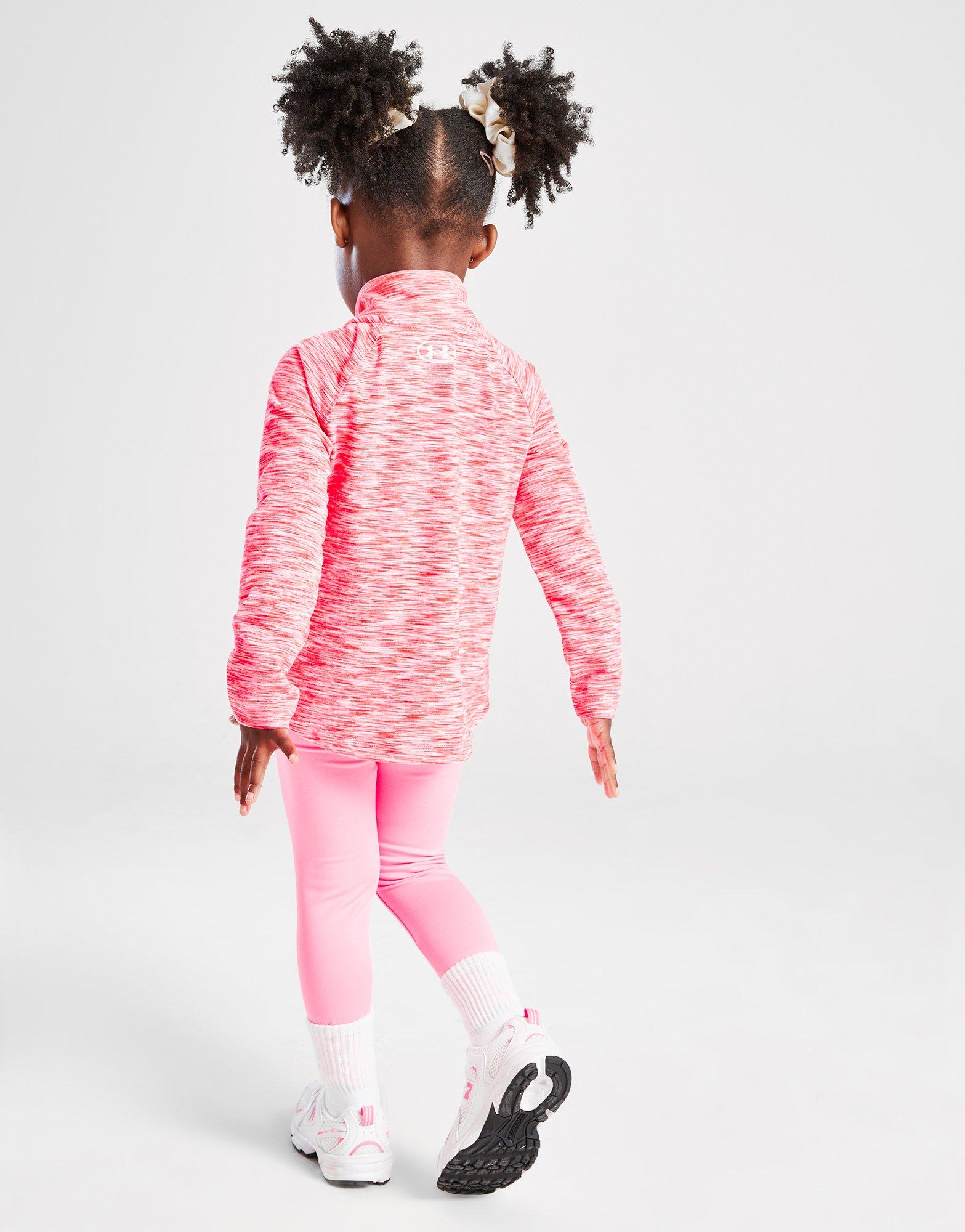 Under Armour Girls' Twist 1/4 Zip Track Top/Leggings Set Infant