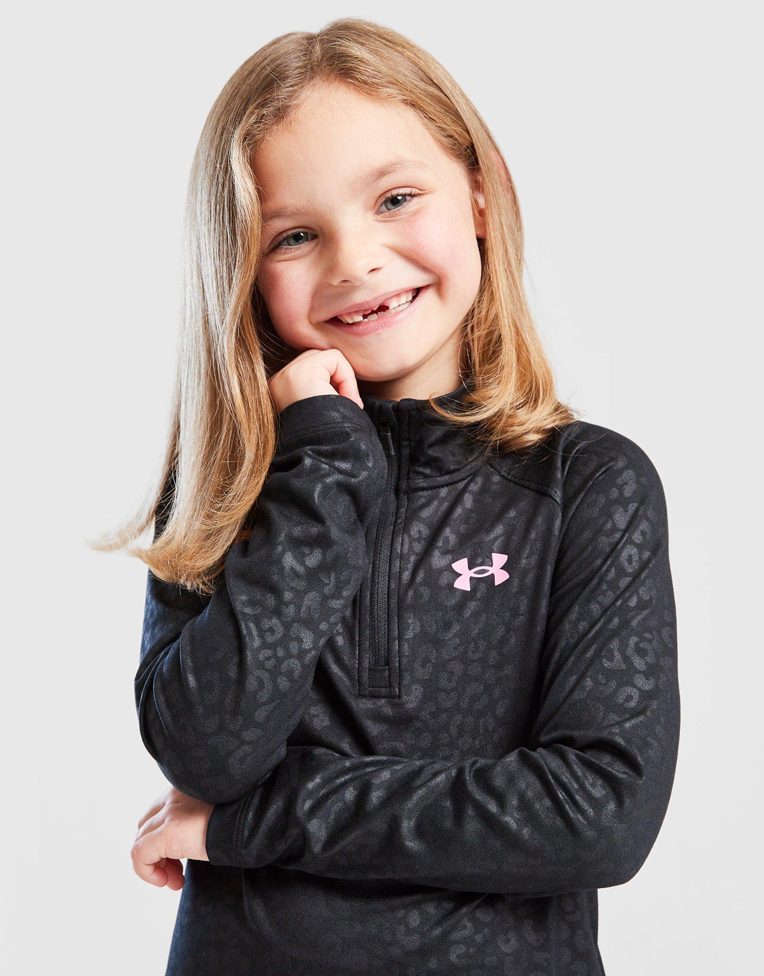 Under Armour Girls' Leopard Shine 1/4 Zip/Leggings Set Children