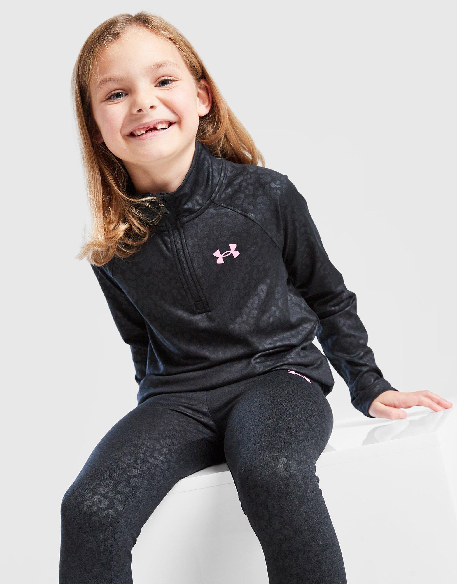 Under Armour Girls' Leopard Shine 1/4 Zip/Leggings Set Children