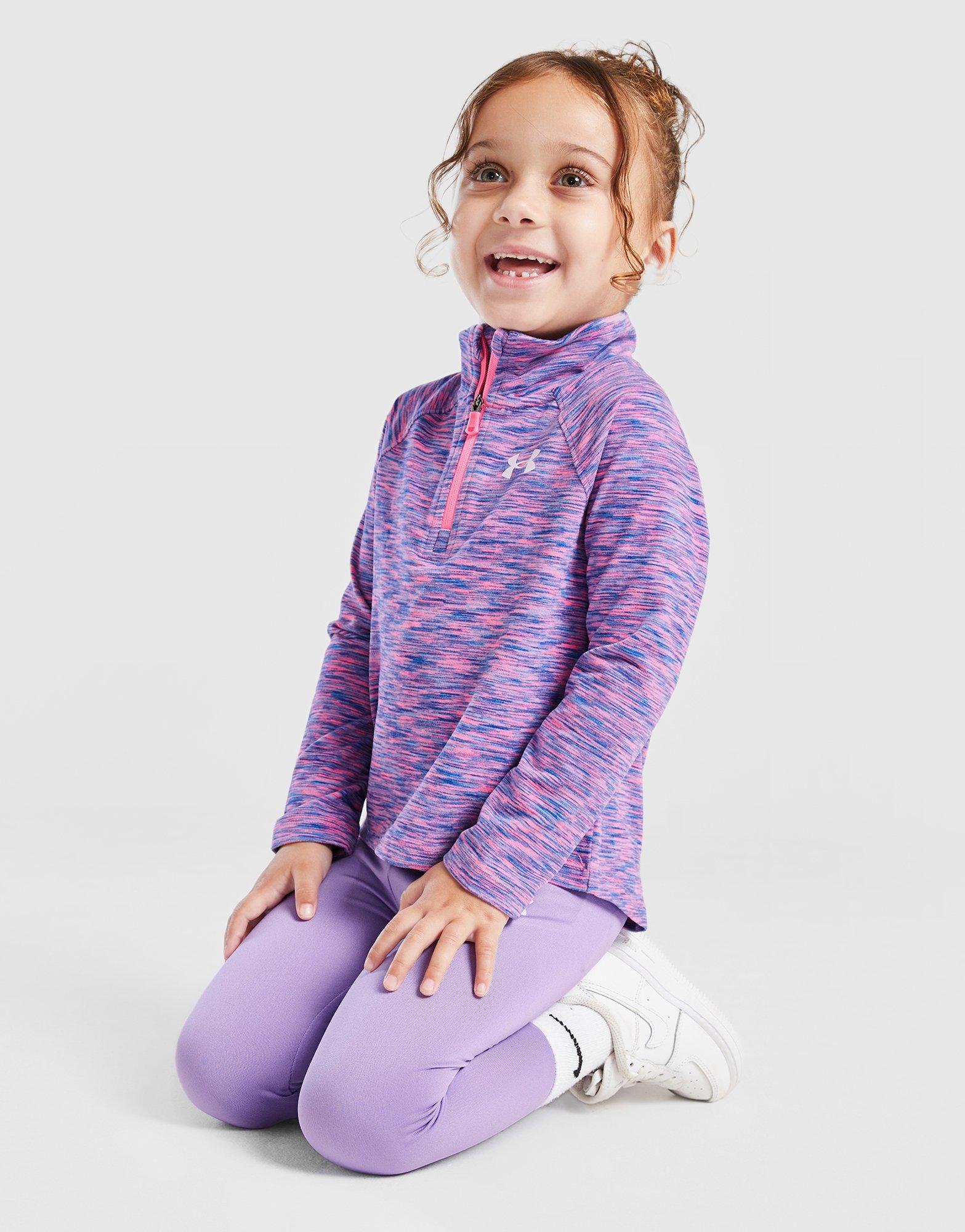 Under Armour Girls' Twist 1/4 Zip Track Top/Leggings Set Infant