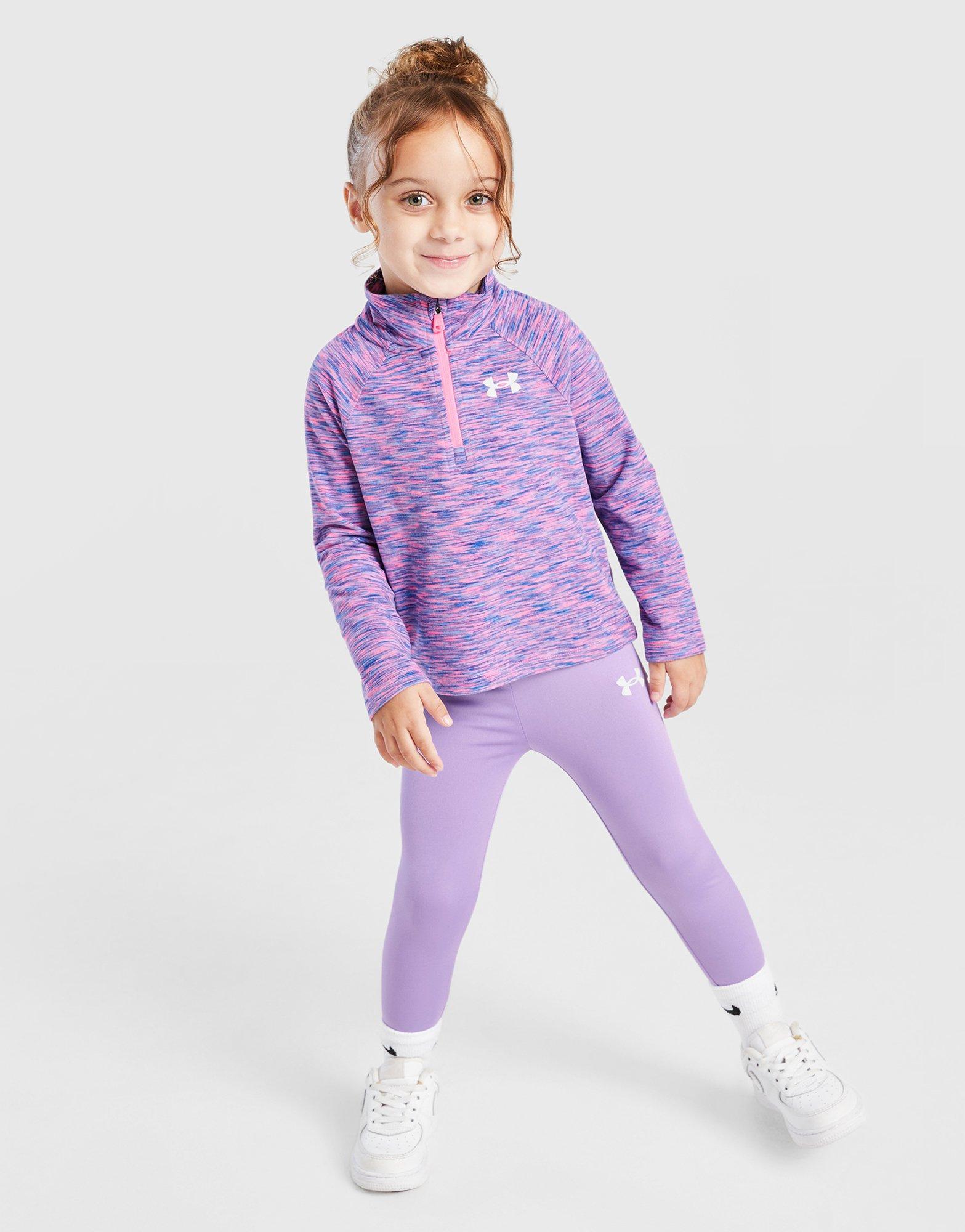 Under Armour Girls' Twist 1/4 Zip Track Top/Leggings Set Infant