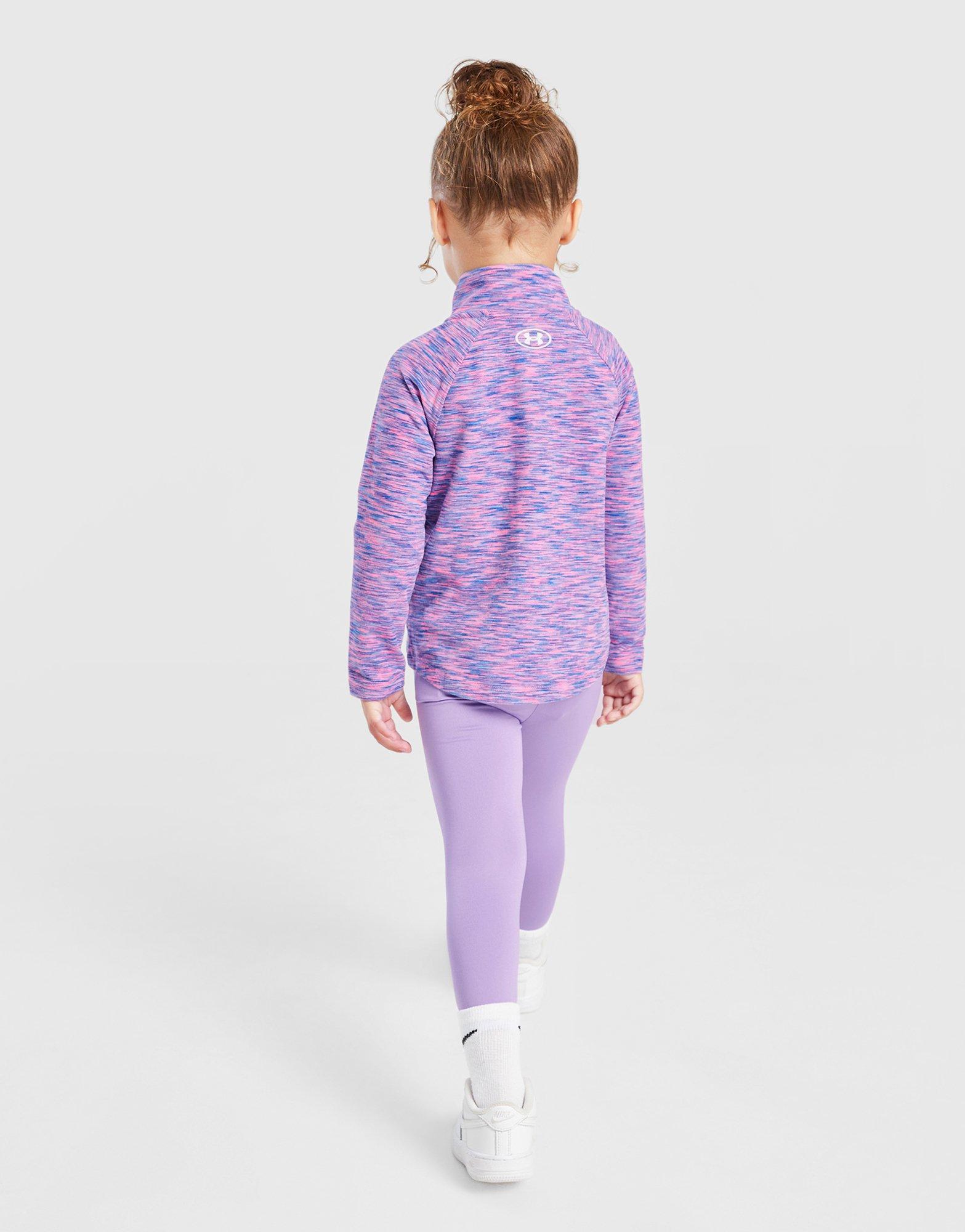 Under Armour Girls' Twist 1/4 Zip Track Top/Leggings Set Infant