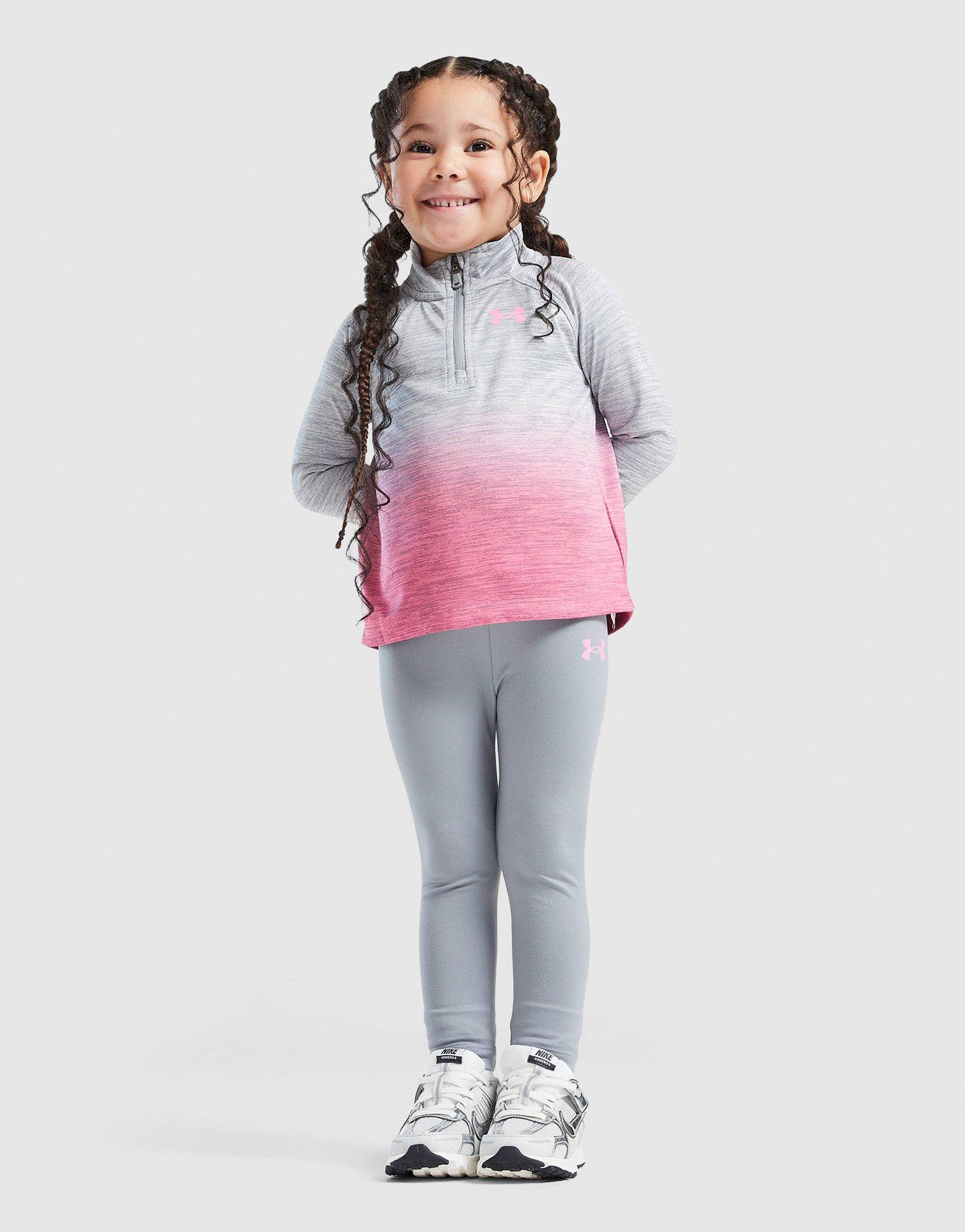 Under Armour Girls' Fade 1/4 Zip Track Top/Leggings Set Infant