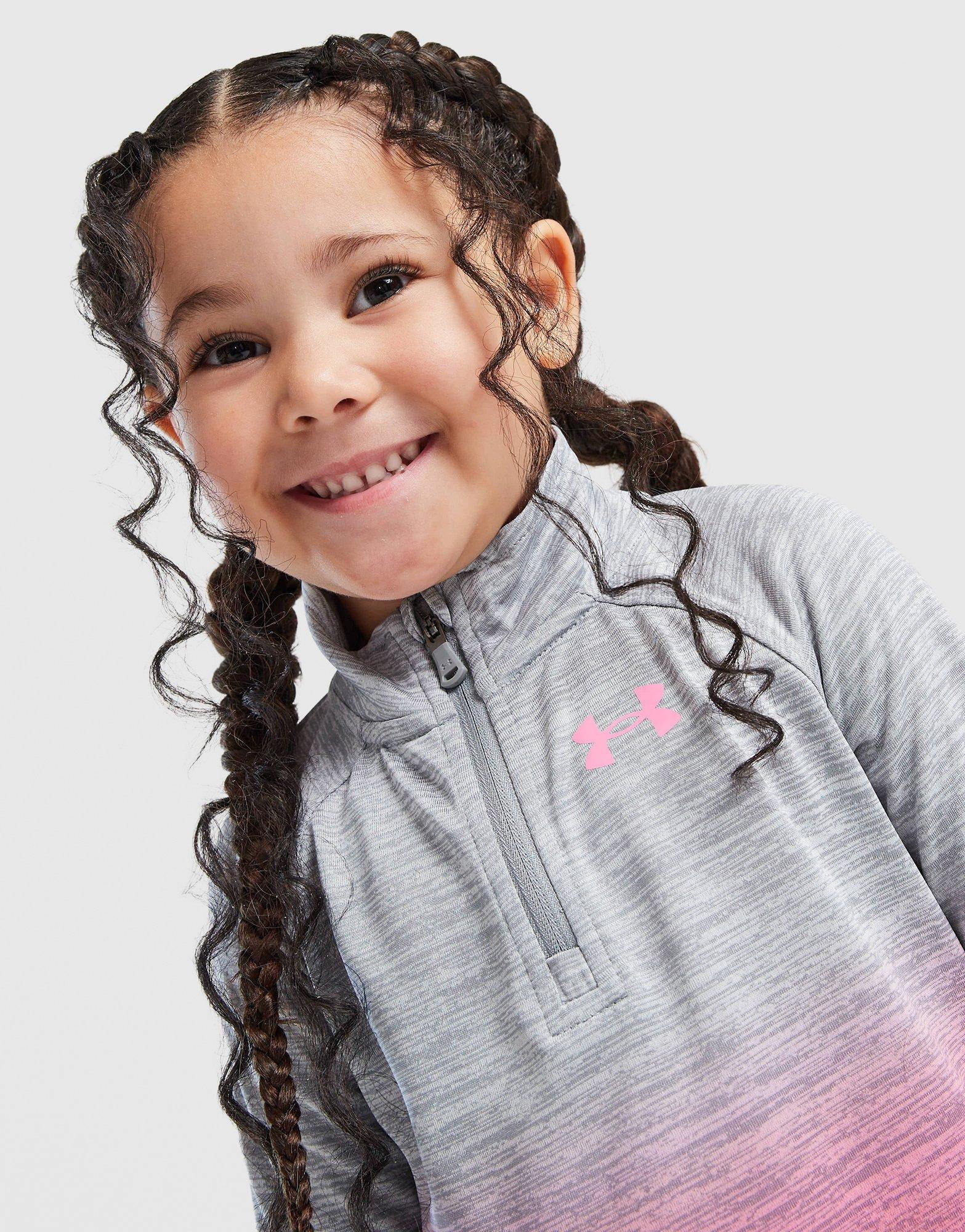 Under Armour Girls' Fade 1/4 Zip Track Top/Leggings Set Infant