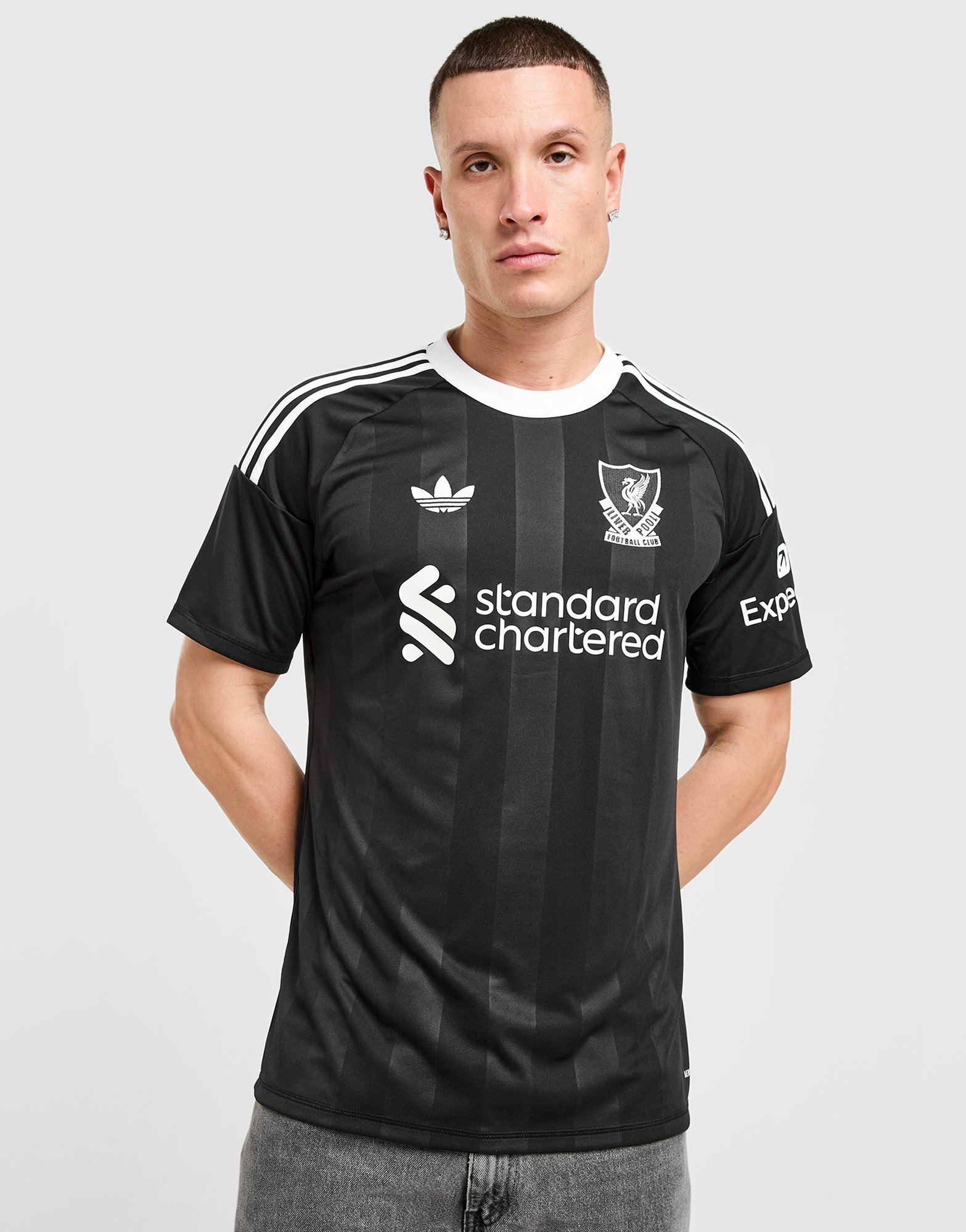 Black adidas Liverpool FC 25/26 Third Goalkeeper Jersey - JD